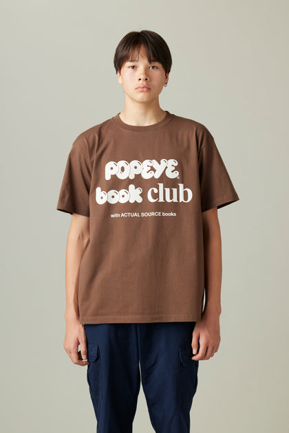 [受注生産・12月後半から発送予定] POPEYE BOOK CLUB Club T-Shirt / Dark Brown