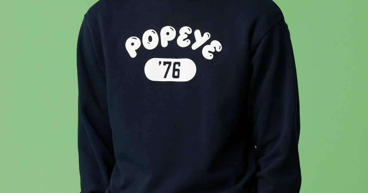 受注生産・9月末から発送予定] POPEYE SWEAT / NAVY - POPEYE ONLINE STORE