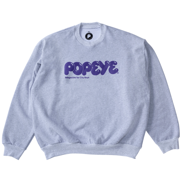 数量限定・12月中旬より順次発送予定] POPEYE Logo Sweat / Ash