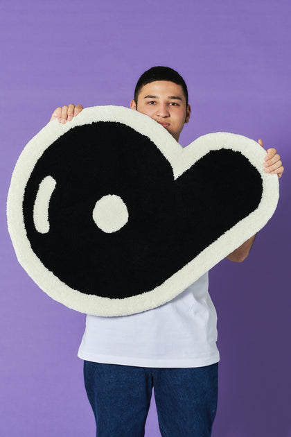 受注生産・5月末 6月末までに発送予定] P Rug (Basic/Black) POPEYE ONLINE STORE