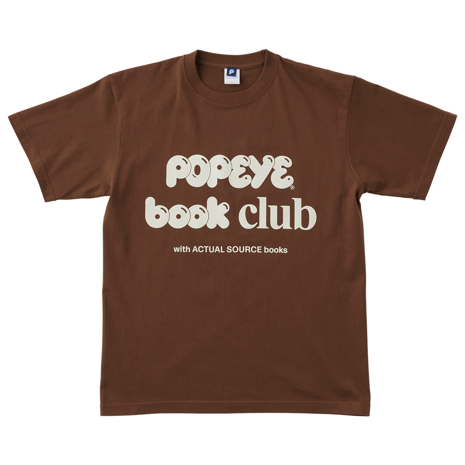 POPEYE BOOK CLUB Club T-Shirt / Dark Brown