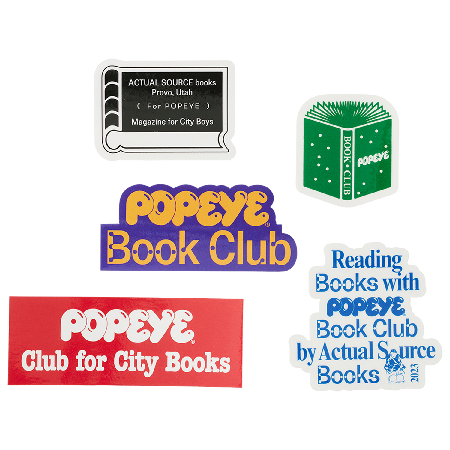 POPEYE BOOK CLUB Sticker Set