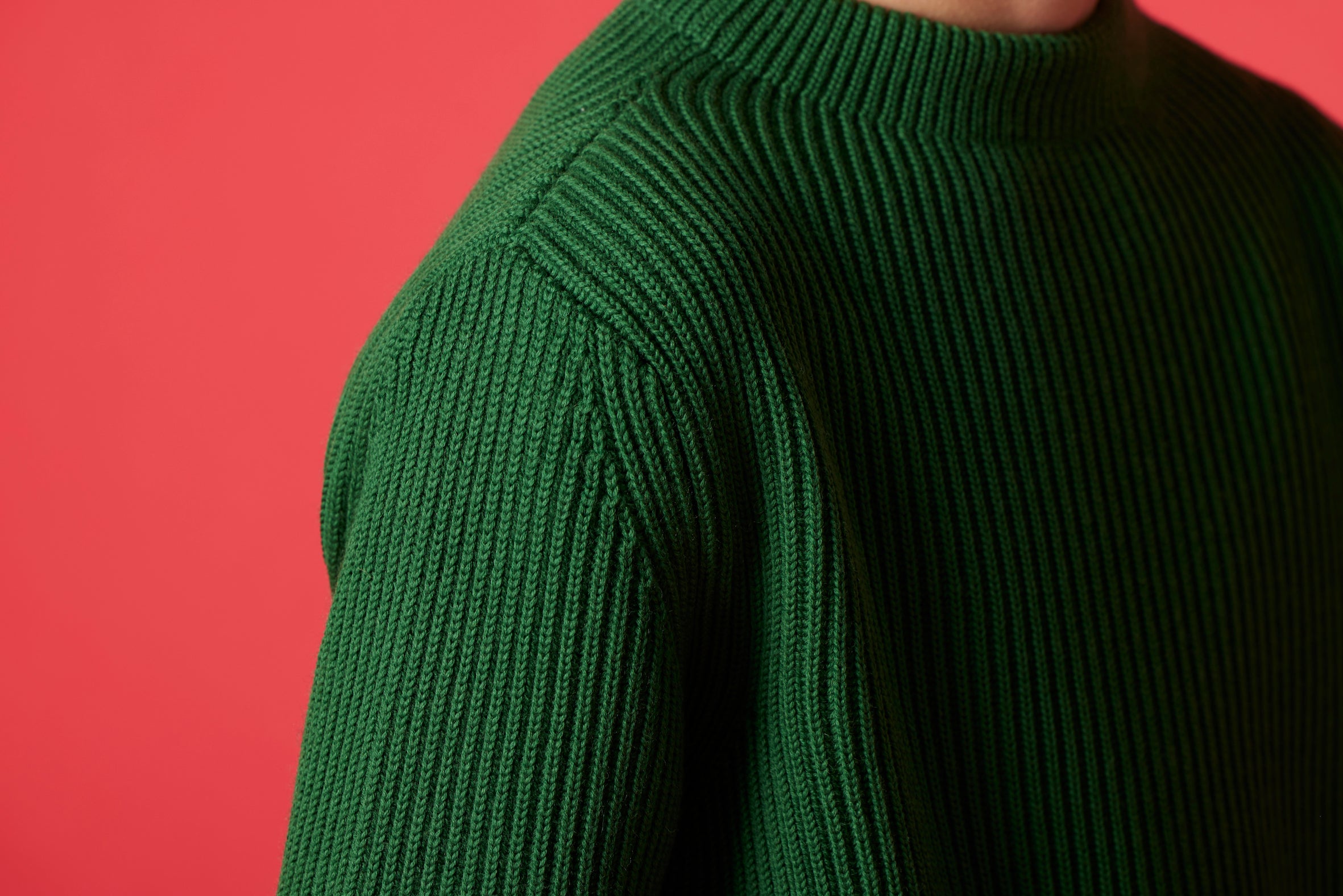 数量限定・10月末 - 11月半ばお届け予定] Navy Crewneck (POPEYE GREEN