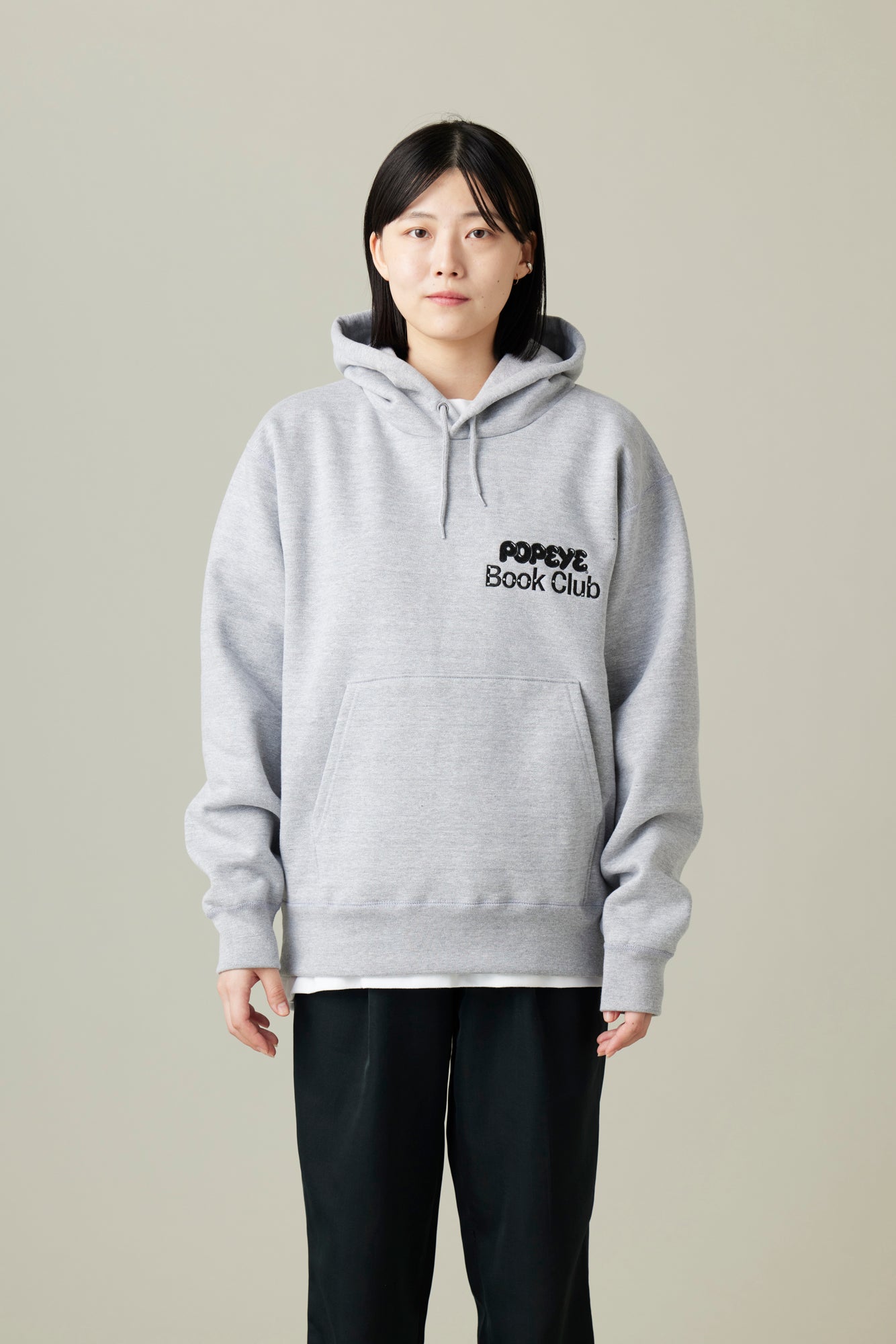 [受注生産・12月後半から発送予定] POPEYE BOOK CLUB Hoodie / Heather Gray