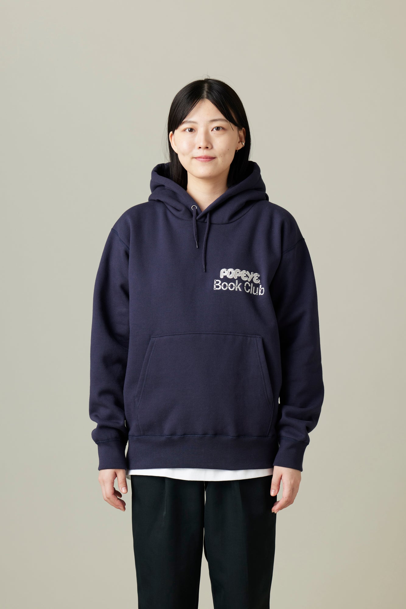 受注生産・12月後半から発送予定] POPEYE BOOK CLUB Hoodie / Navy