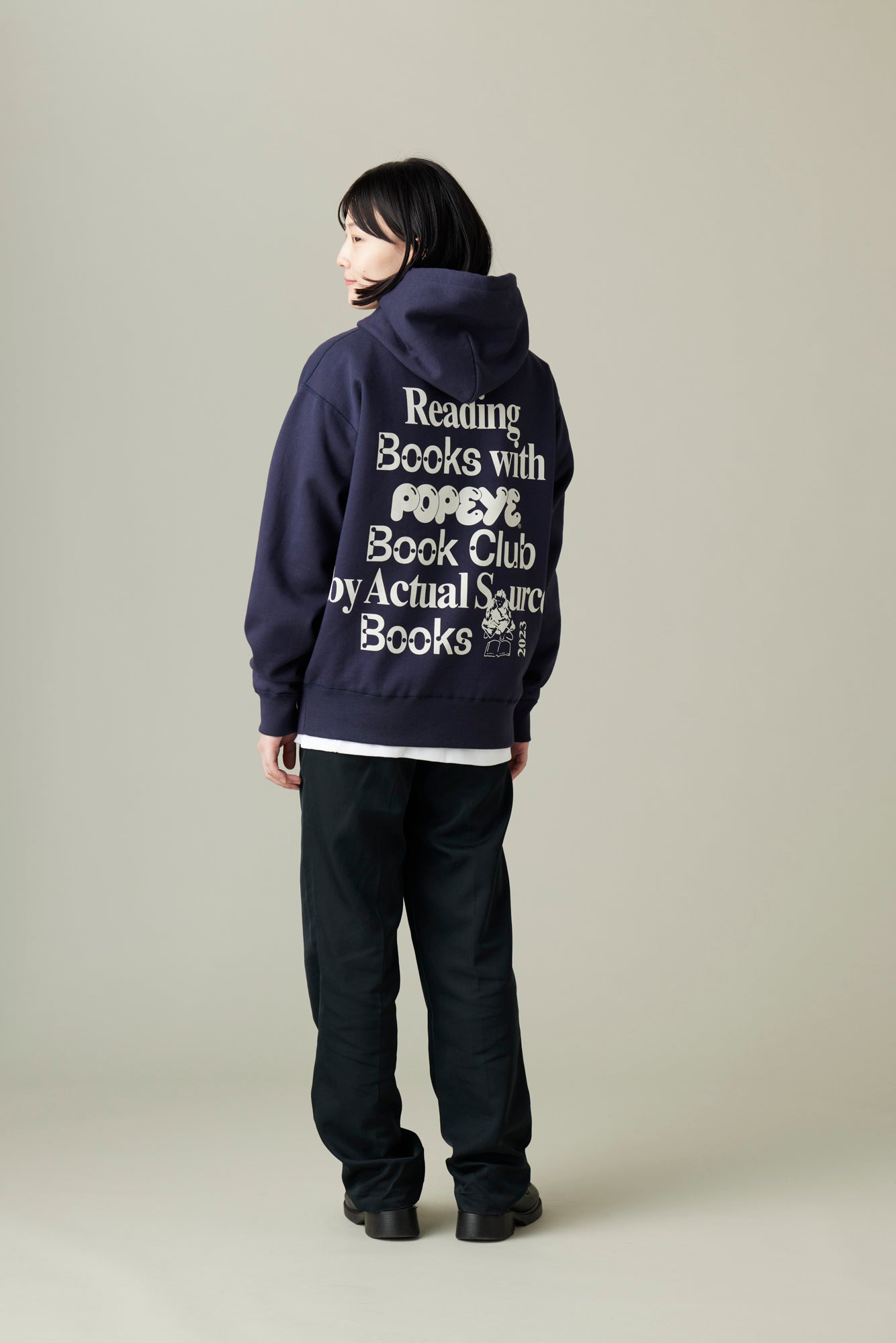 受注生産・12月後半から発送予定] POPEYE BOOK CLUB Hoodie / Navy