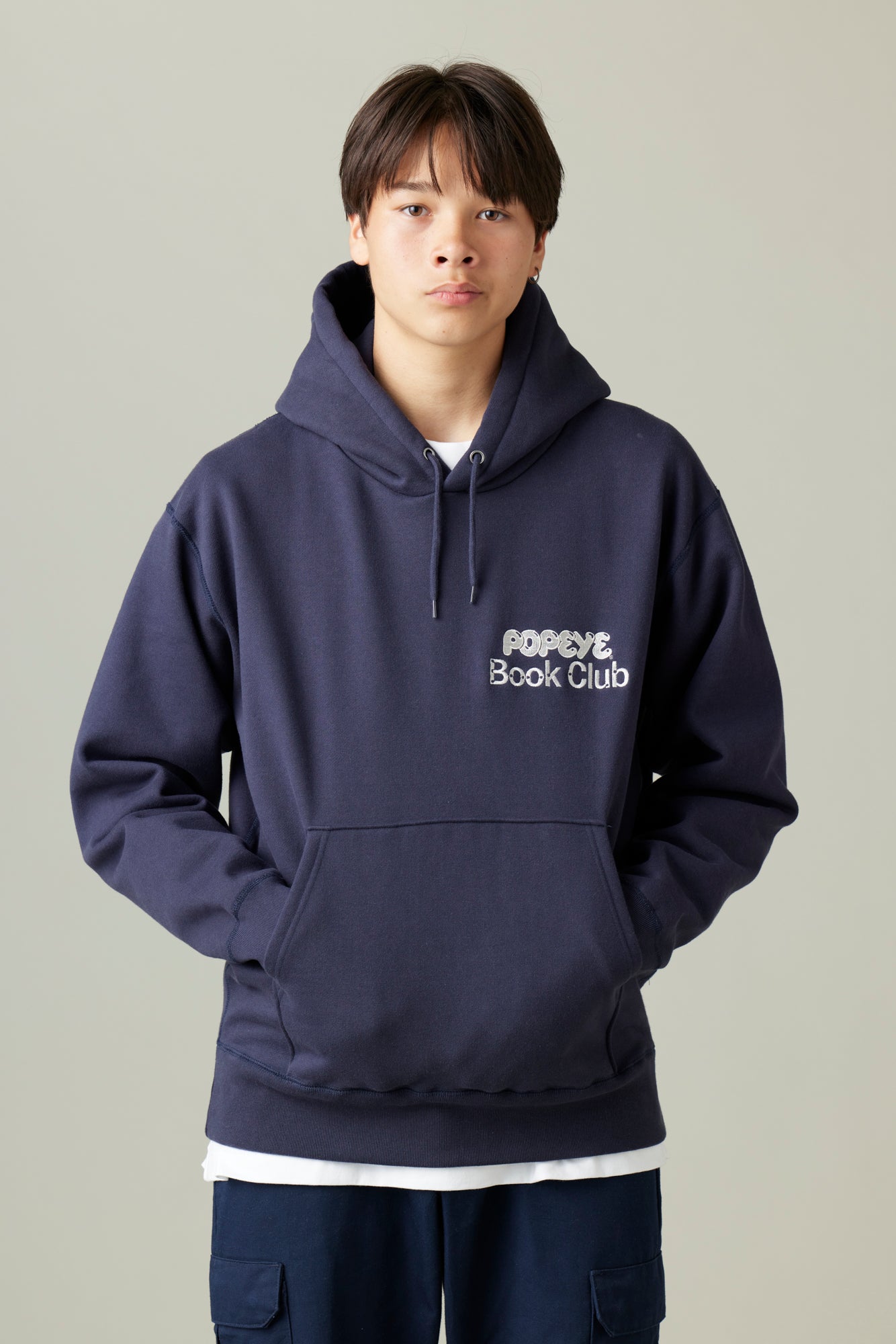 [受注生産・12月後半から発送予定] POPEYE BOOK CLUB Hoodie / Navy