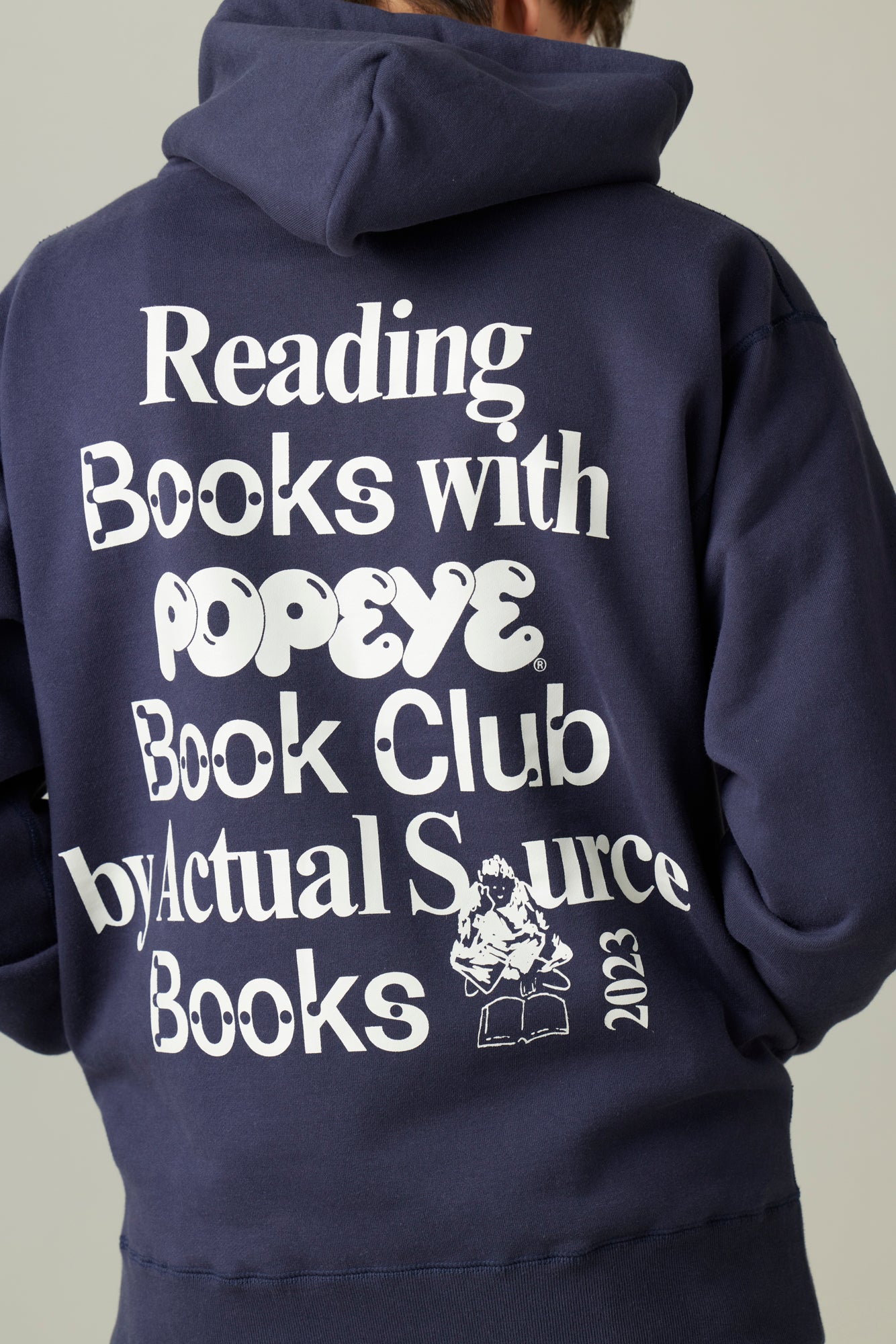 受注生産・12月後半から発送予定] POPEYE BOOK CLUB Hoodie / Navy