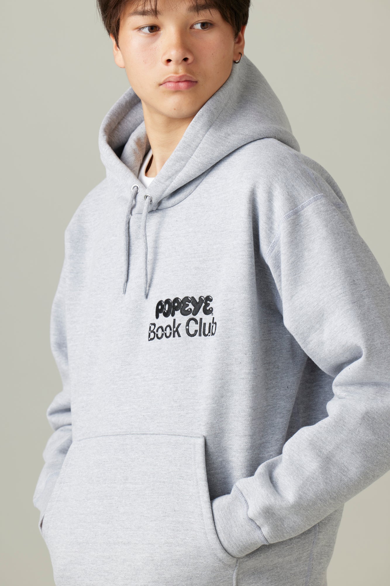 POPEYE BOOK CLUB Hoodie / Heather Gray