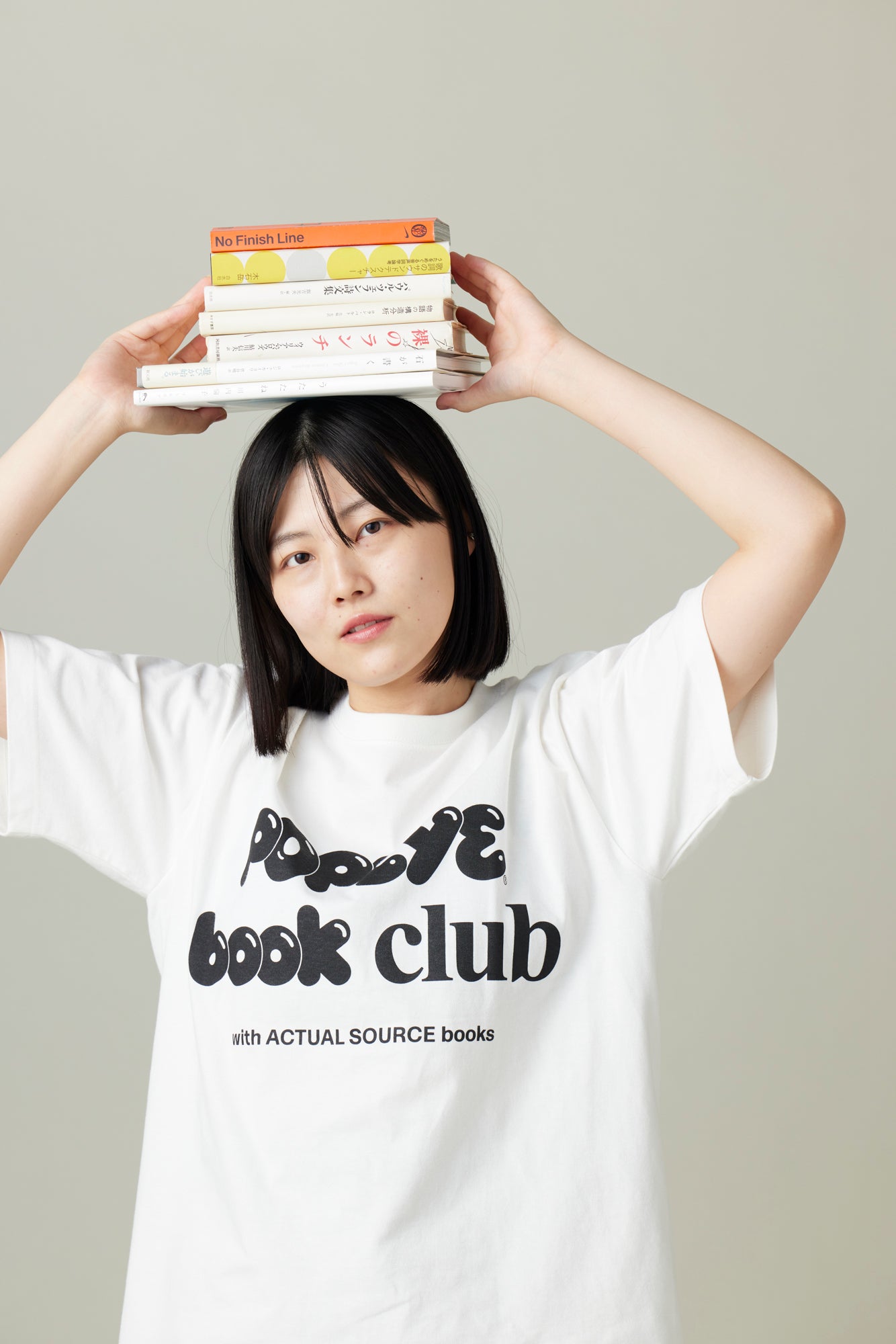 POPEYE BOOK CLUB Club T-Shirt / Vanilla White