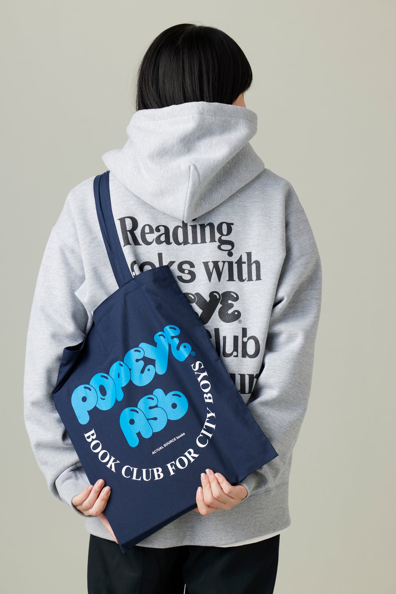 POPEYE BOOK CLUB Hoodie / Heather Gray