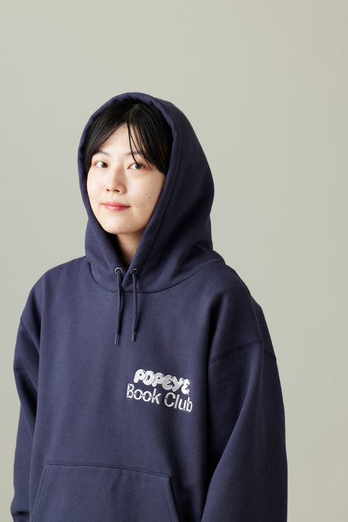 受注生産・12月後半から発送予定] POPEYE BOOK CLUB Hoodie / Navy - POPEYE ONLINE STORE