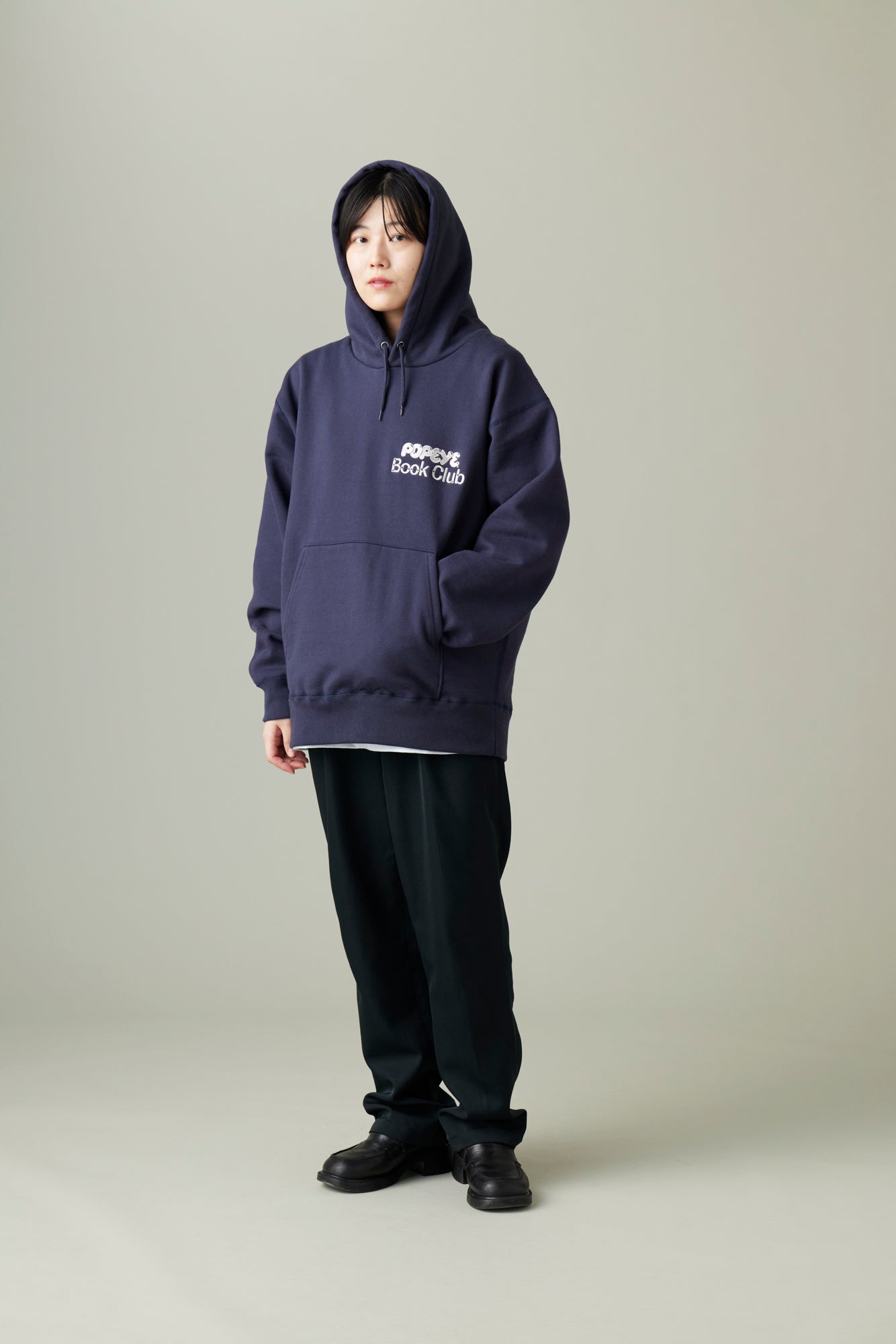 受注生産・12月後半から発送予定] POPEYE BOOK CLUB Hoodie / Navy