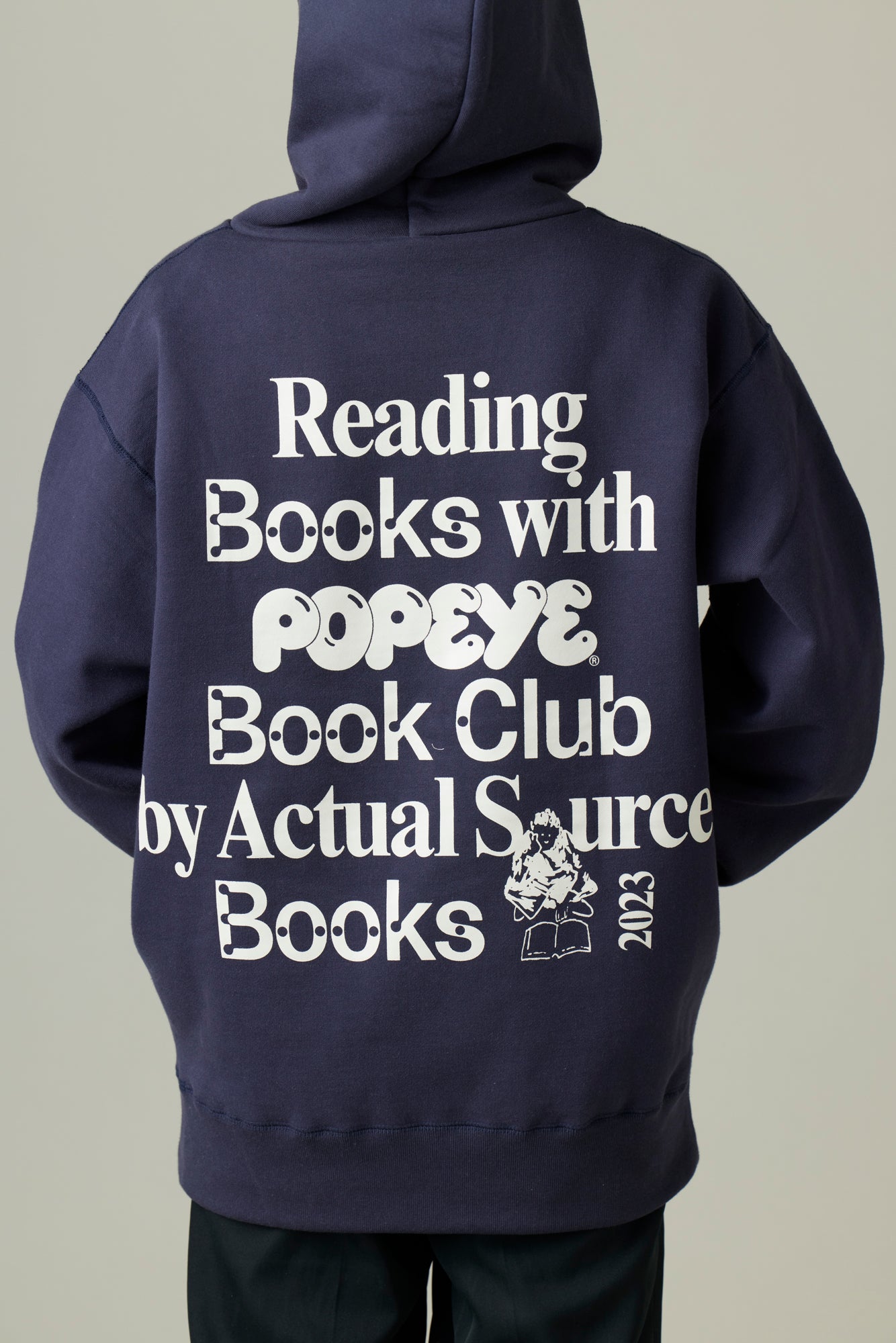 受注生産・12月後半から発送予定] POPEYE BOOK CLUB Hoodie / Navy
