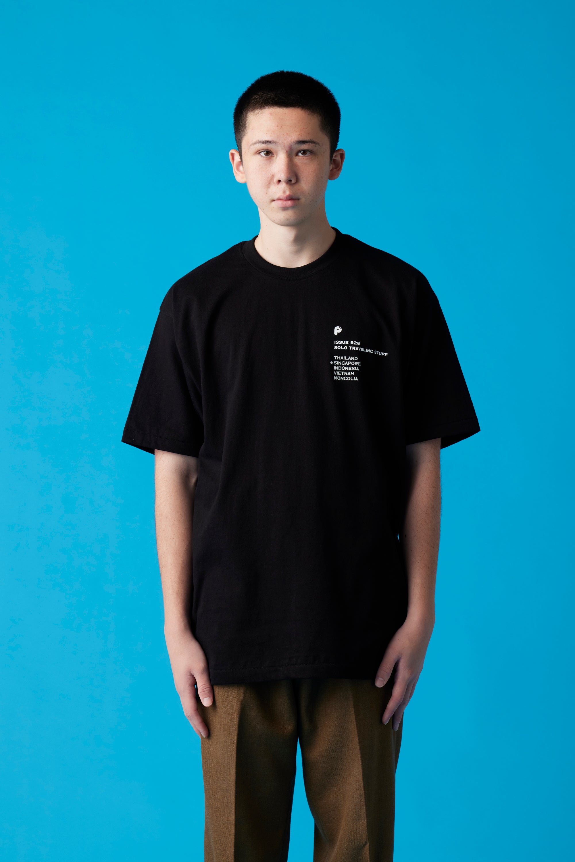 受注生産・10月前半から発送予定] SINGAPORE T-Shirt / Black - POPEYE