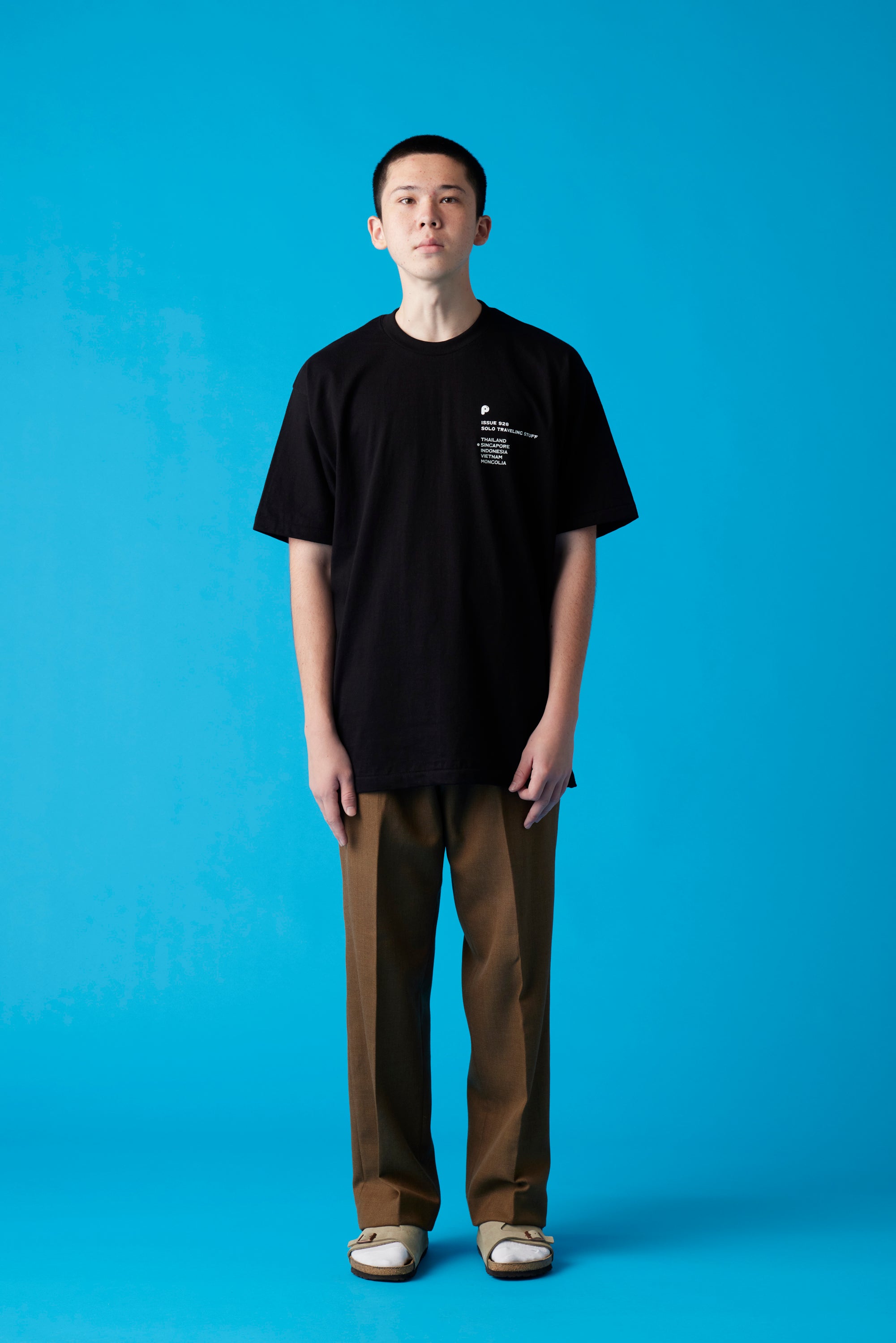 受注生産・10月前半から発送予定] SINGAPORE T-Shirt / Black - POPEYE