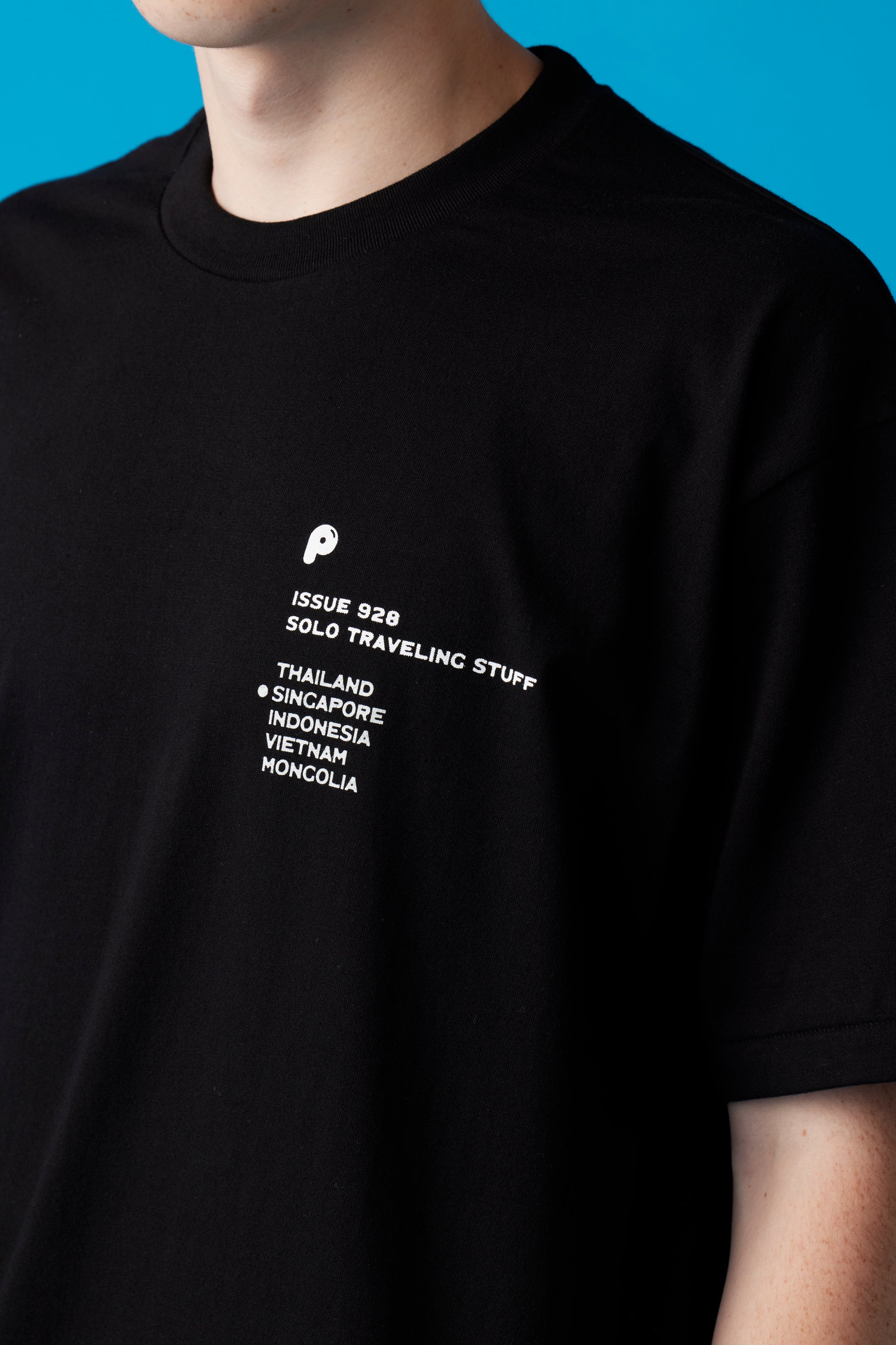 受注生産・10月前半から発送予定] SINGAPORE T-Shirt / Black - POPEYE