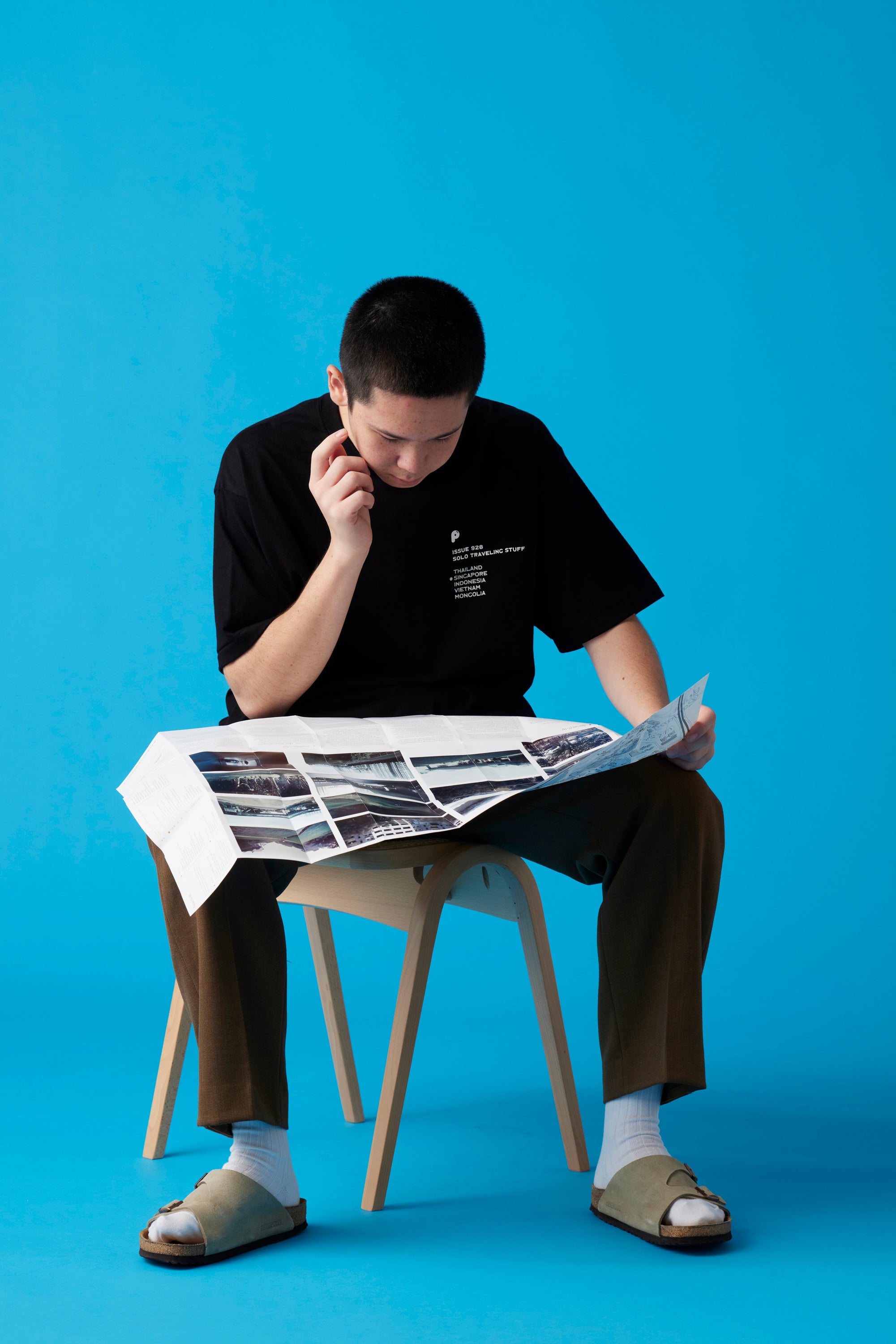 受注生産・10月前半から発送予定] SINGAPORE T-Shirt / Black - POPEYE