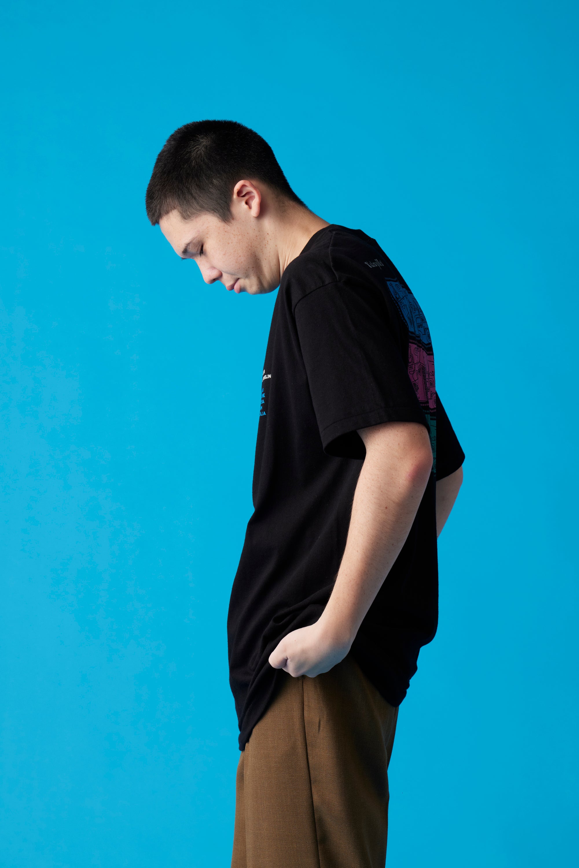 受注生産・10月前半から発送予定] THAILAND T-Shirt / Black - POPEYE
