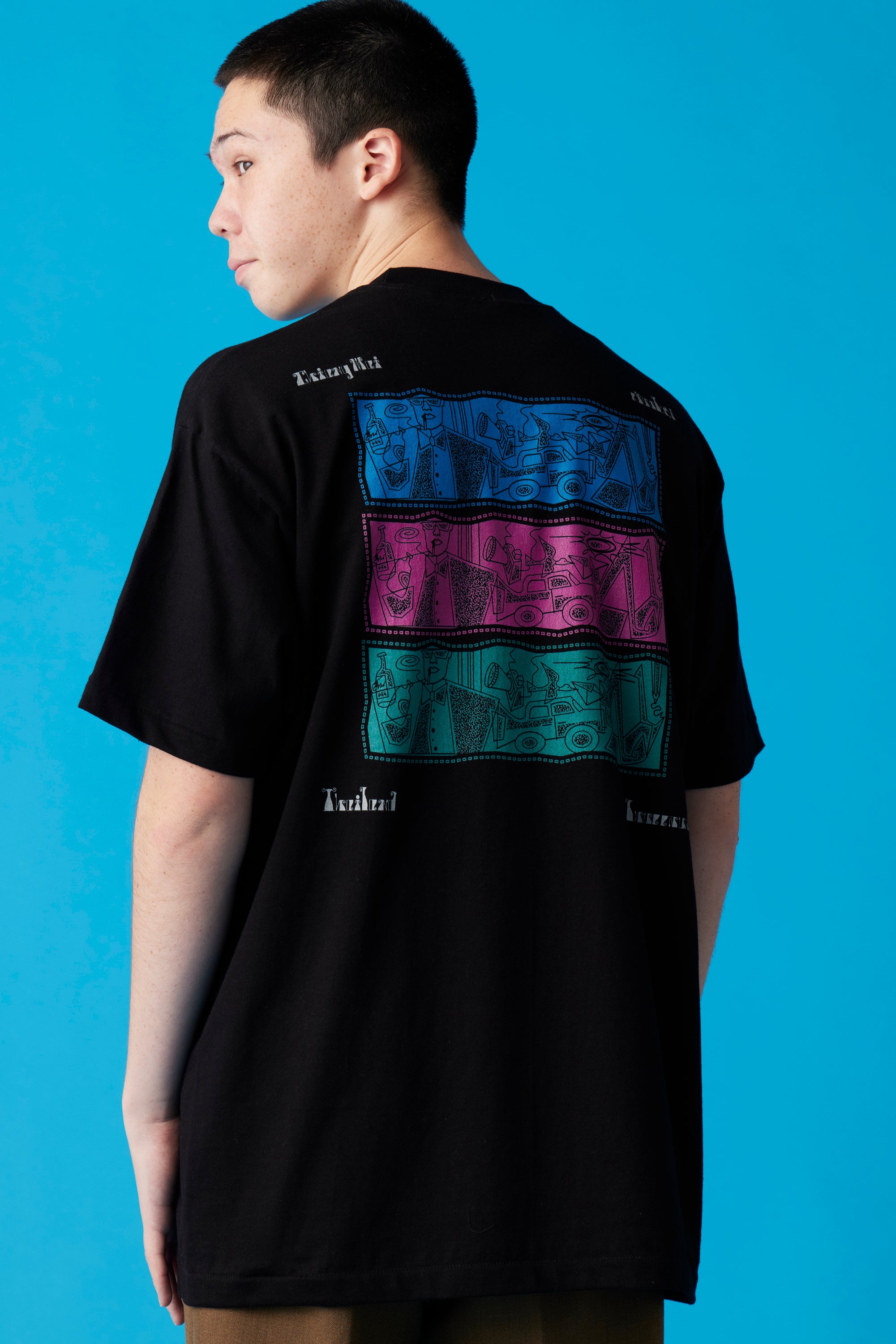受注生産・10月前半から発送予定] THAILAND T-Shirt / Black - POPEYE