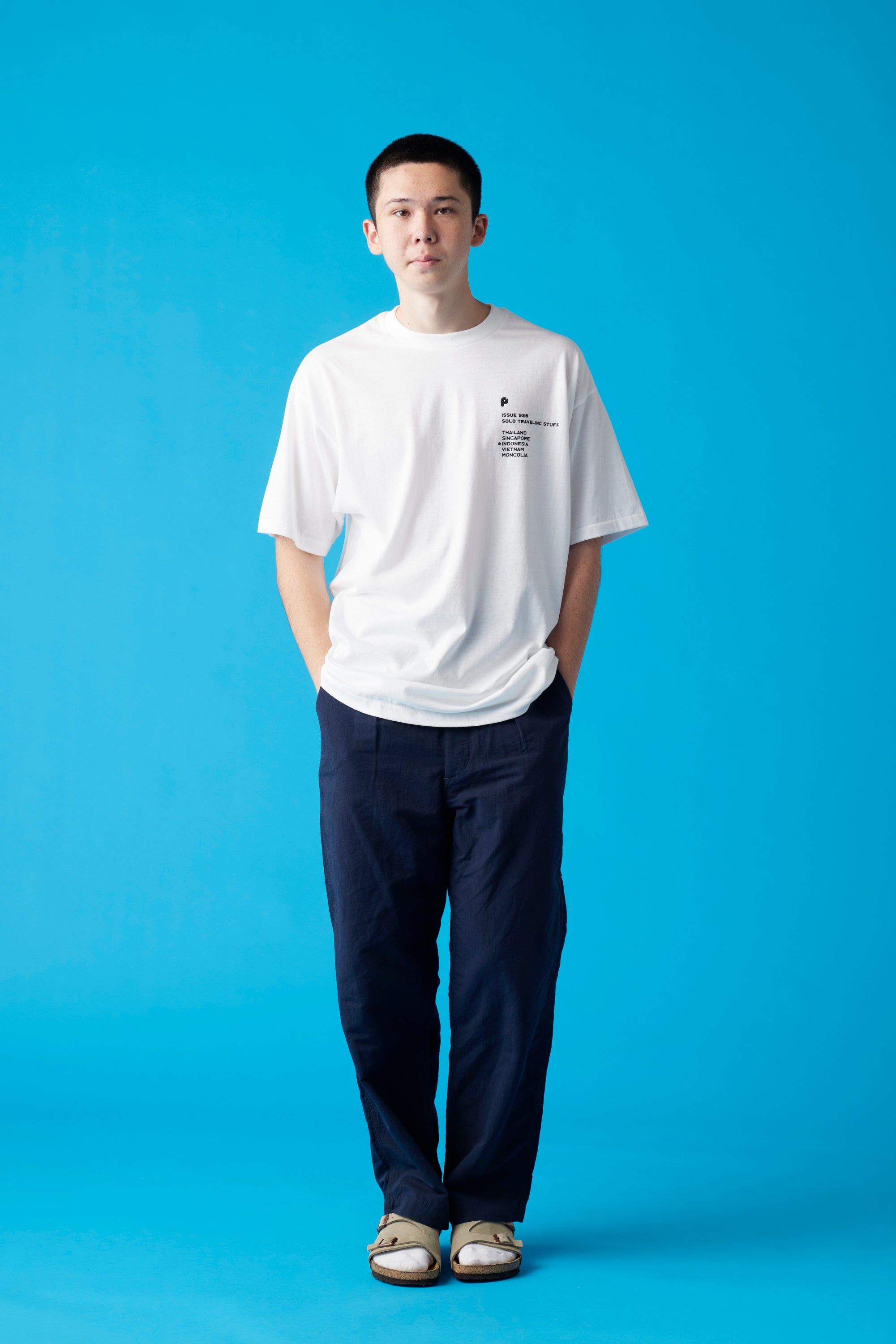 受注生産・10月前半から発送予定] INDONESIA T-Shirt / White - POPEYE