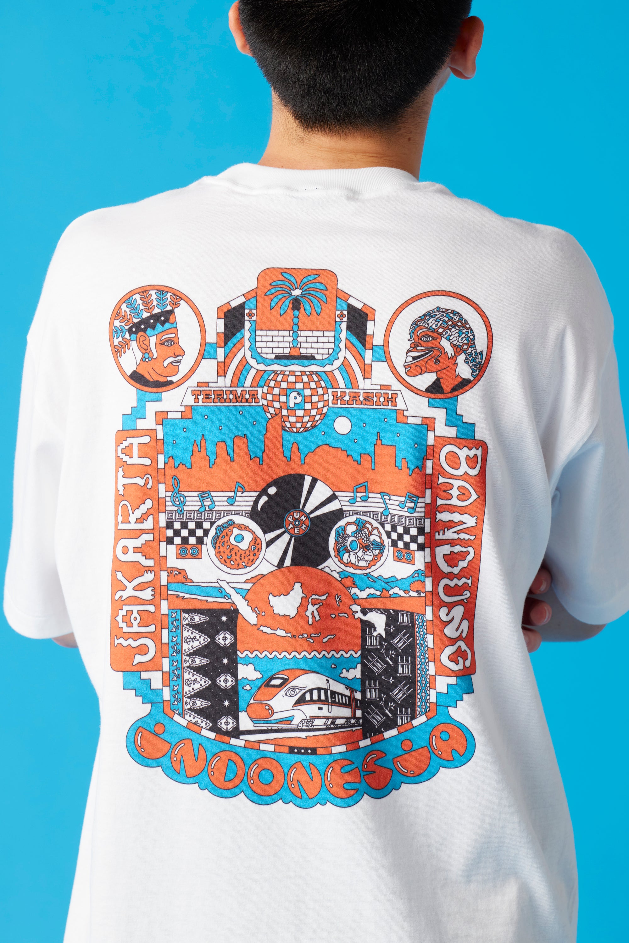 [受注生産・10月前半から発送予定] INDONESIA T-Shirt / White