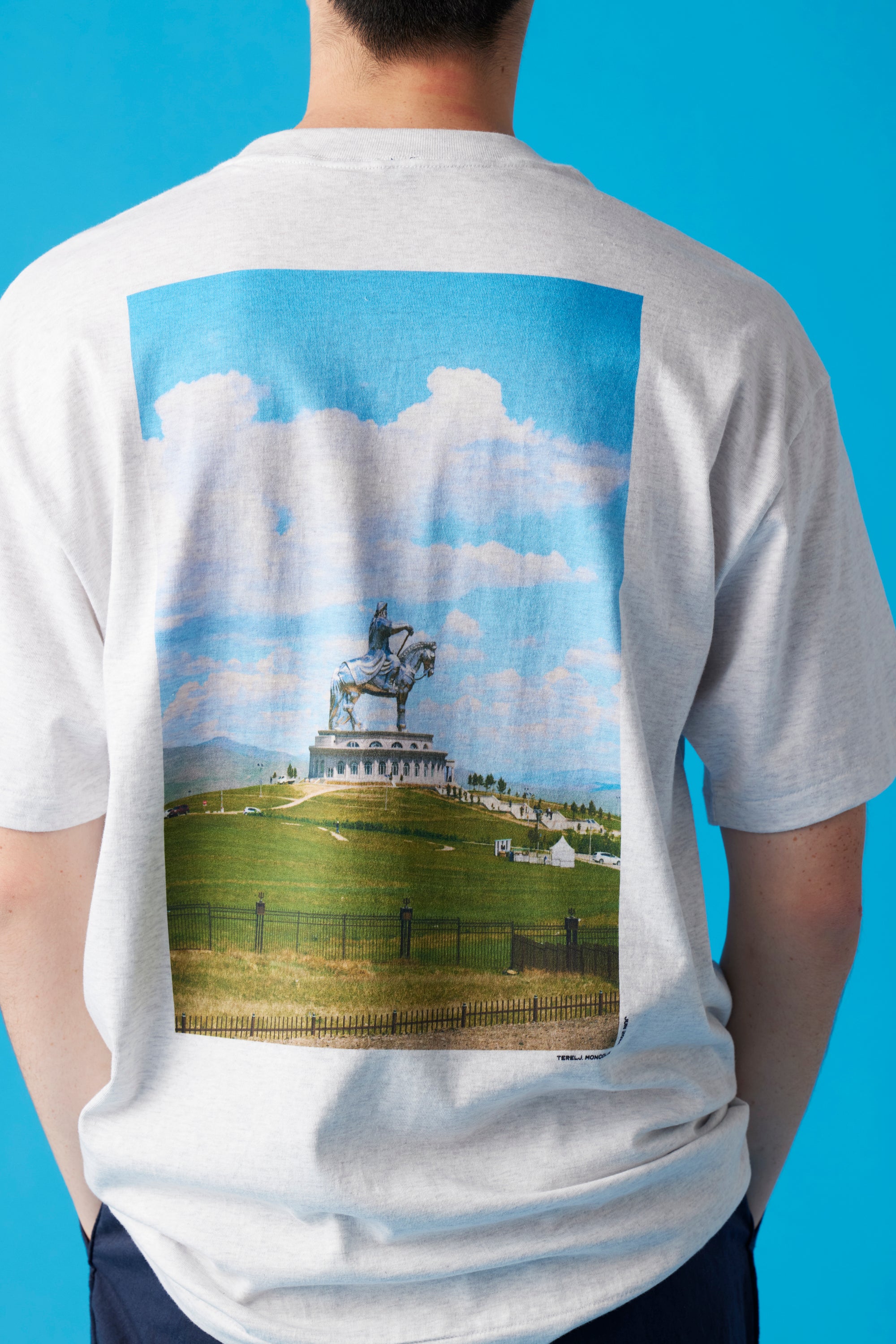 [受注生産・10月前半から発送予定] MONGOLIA T-Shirt / Heather Gray