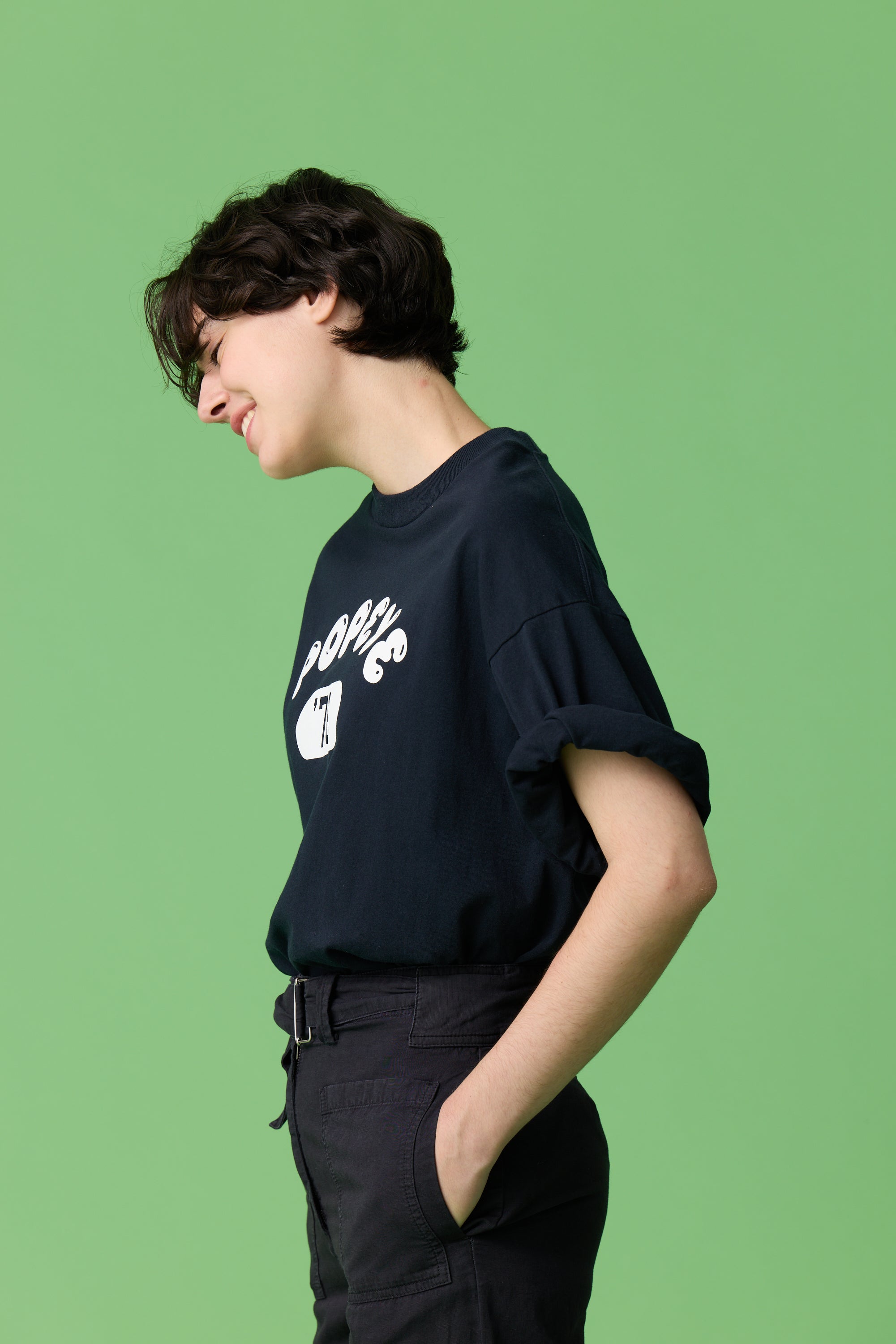 【POPEYE】ロゴプリント Tシャツ XL ネイビー USA製 受注生産・9月末から発送予定] POPEYE TEE / NAVY - POPEYE ONLINE STORE