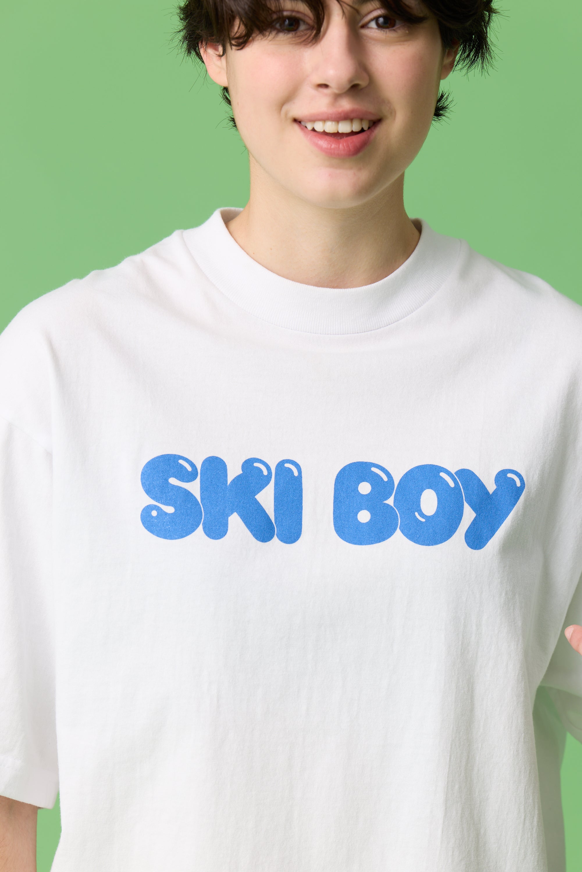 受注生産・9月末から発送予定] P-City TEE / WHITE (SKI BOY) - POPEYE