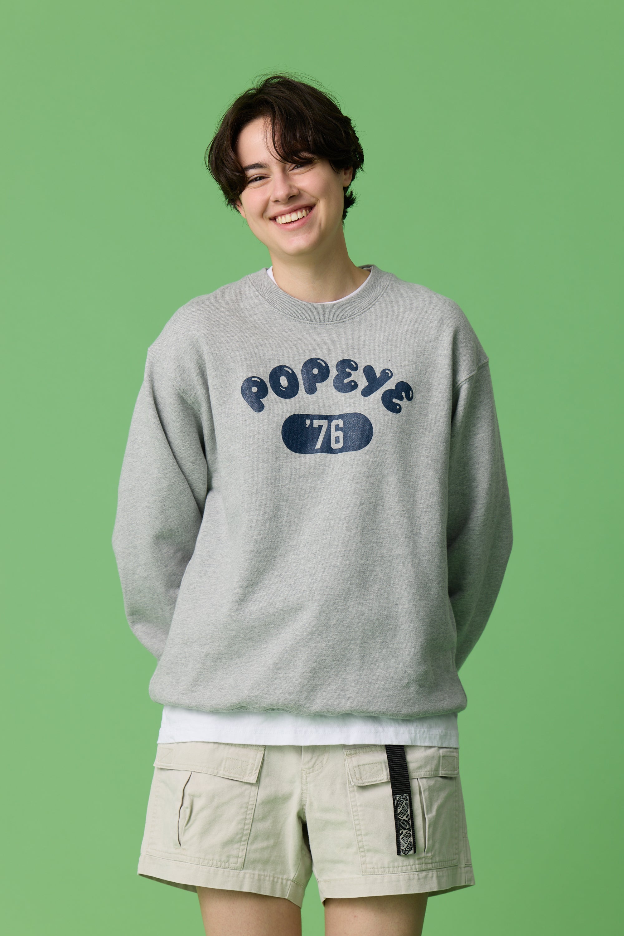 受注生産・9月末から発送予定] POPEYE SWEAT / GRAY - POPEYE ONLINE STORE