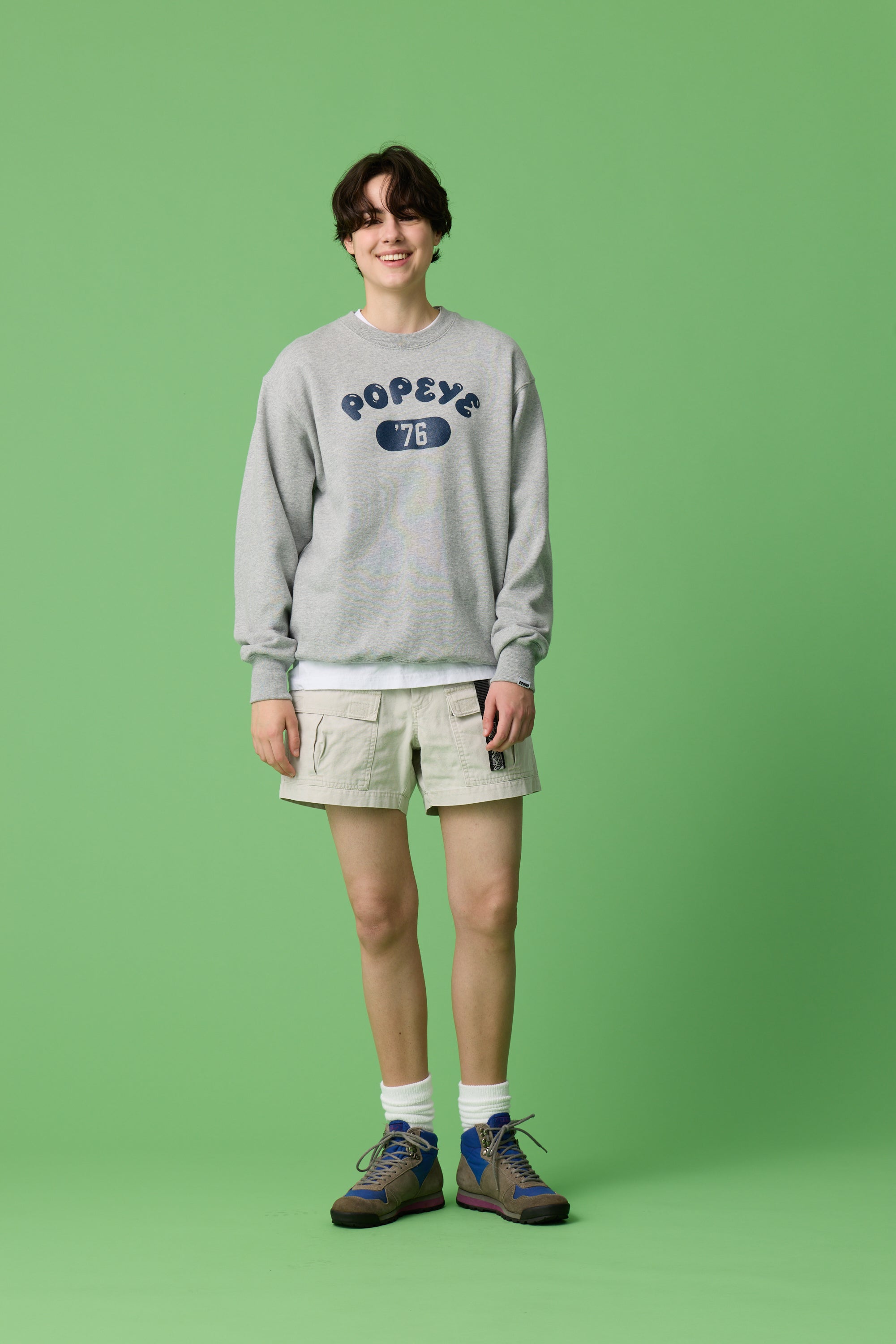 受注生産・9月末から発送予定] POPEYE SWEAT / GRAY - POPEYE ONLINE STORE