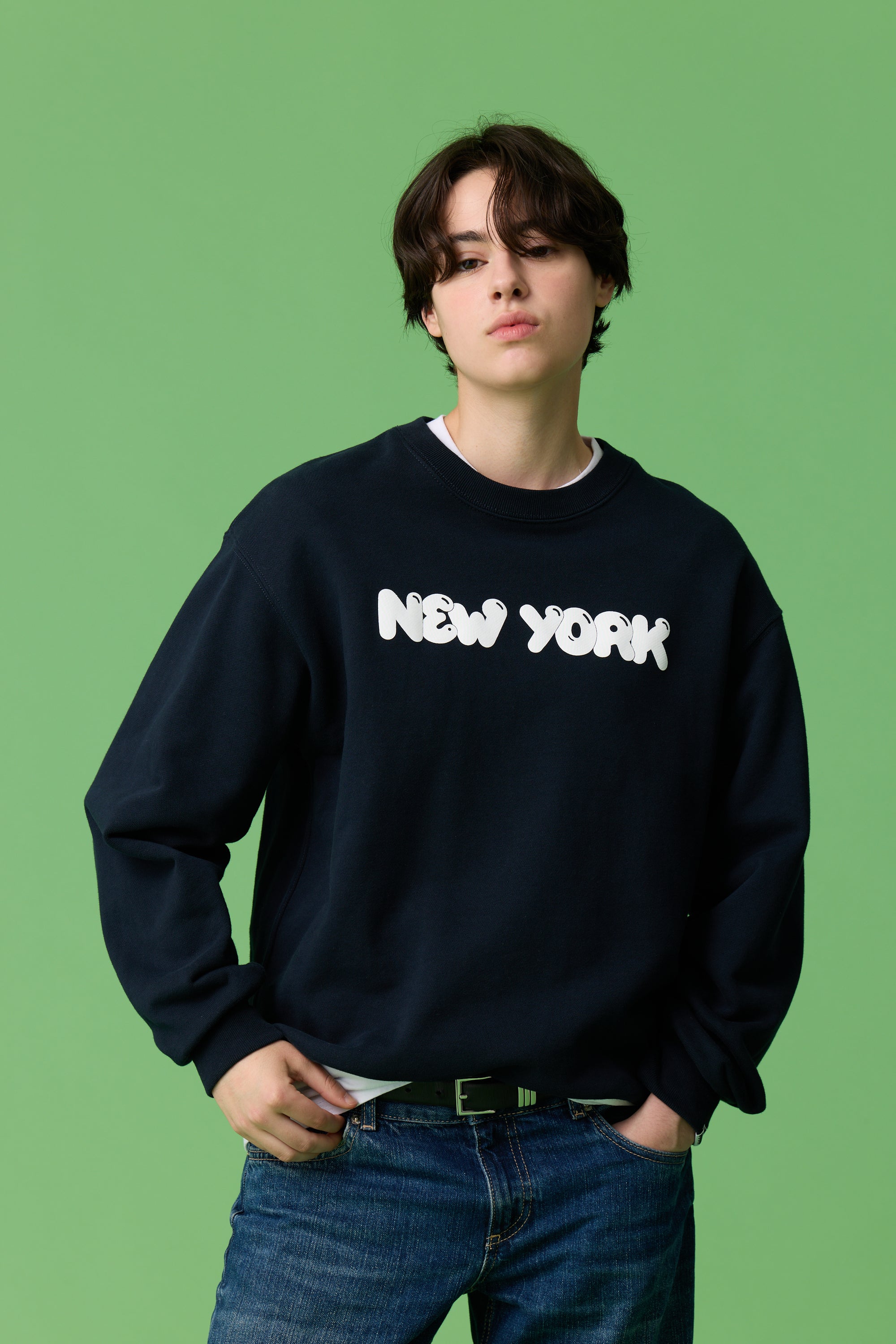 [受注生産・9月末から発送予定] P-City SWEAT / NAVY (NY)