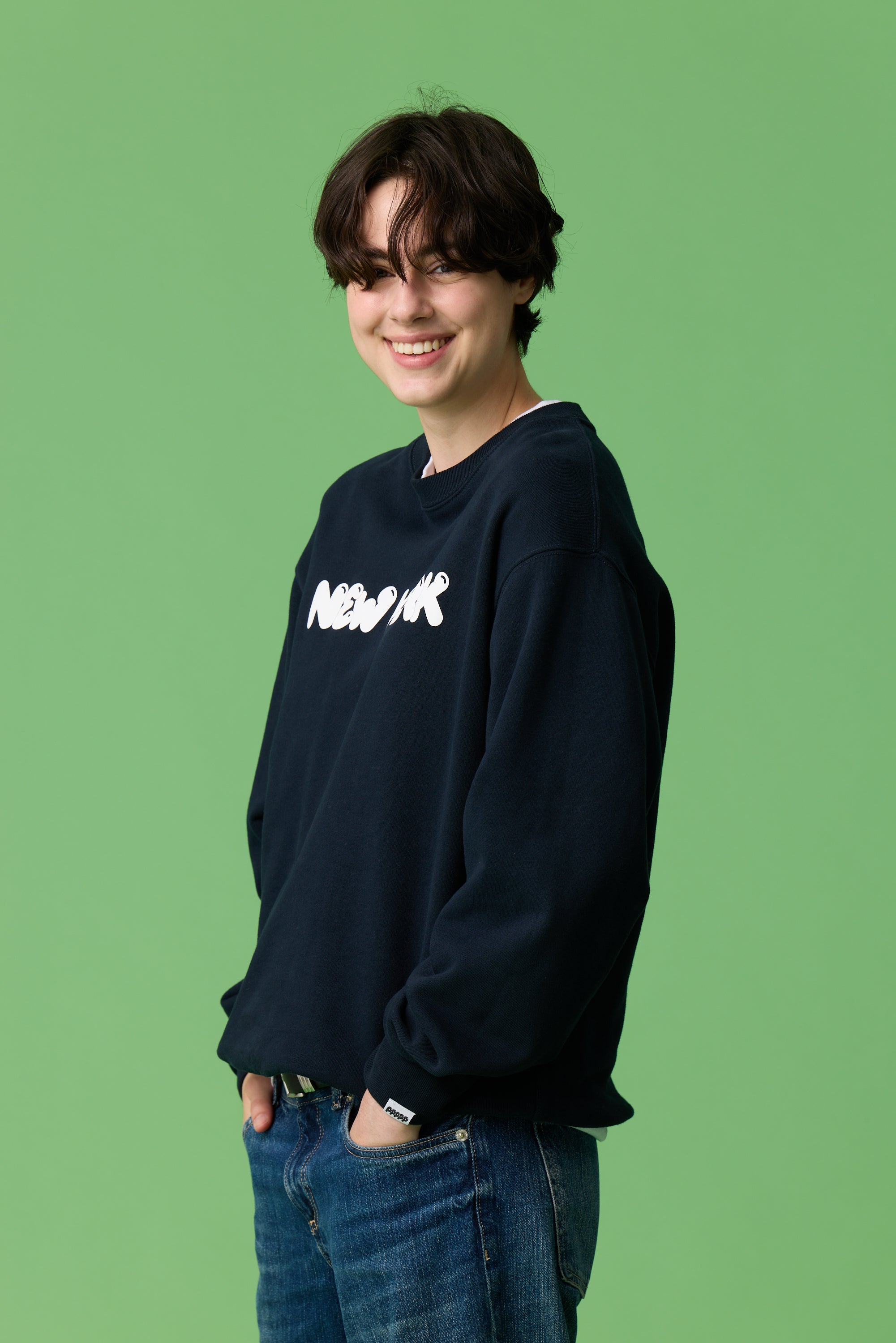 受注生産・9月末から発送予定] P-City SWEAT / NAVY (NY) - POPEYE