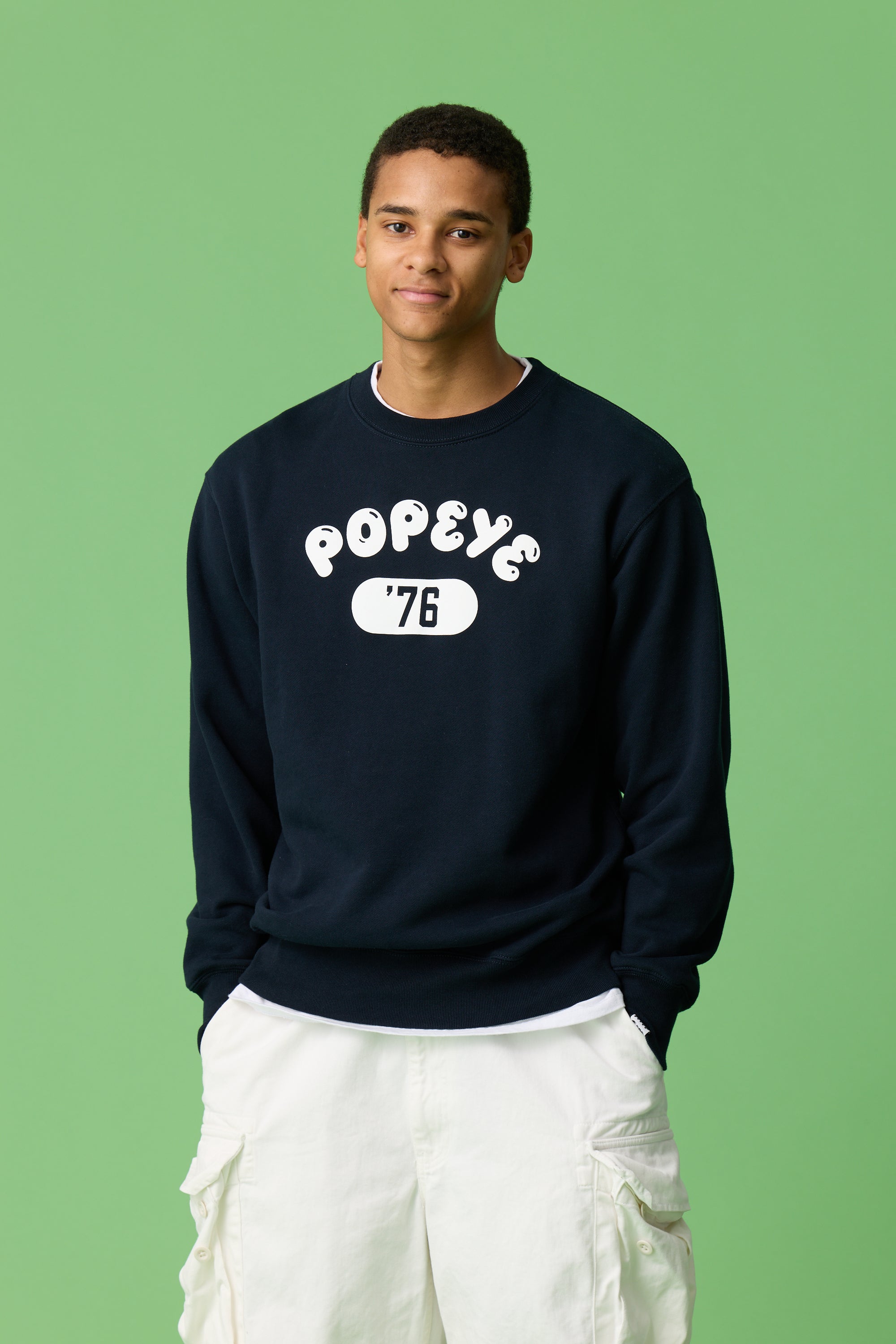 [受注生産・9月末から発送予定] POPEYE SWEAT / NAVY
