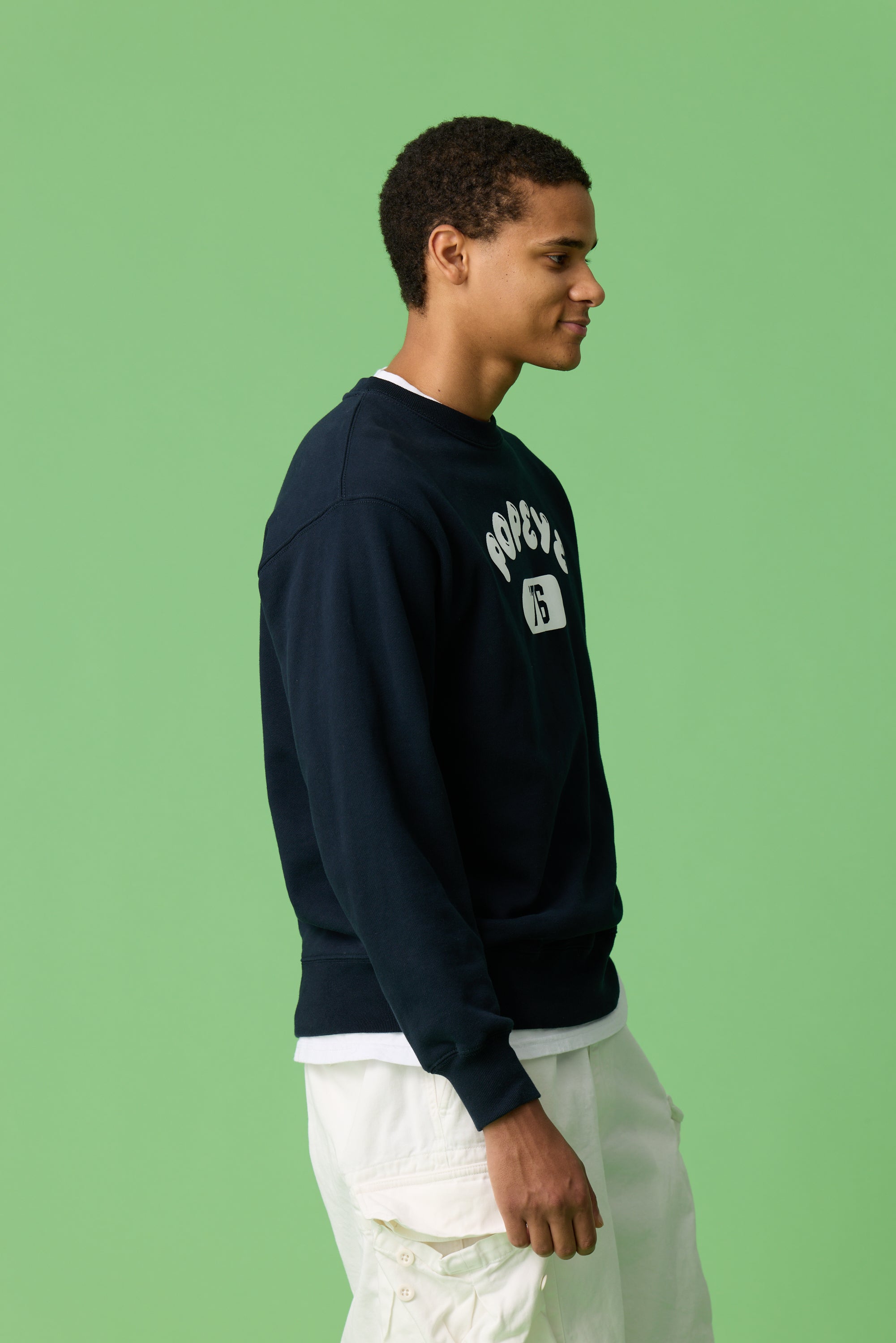 受注生産・9月末から発送予定] POPEYE SWEAT / NAVY - POPEYE ONLINE STORE