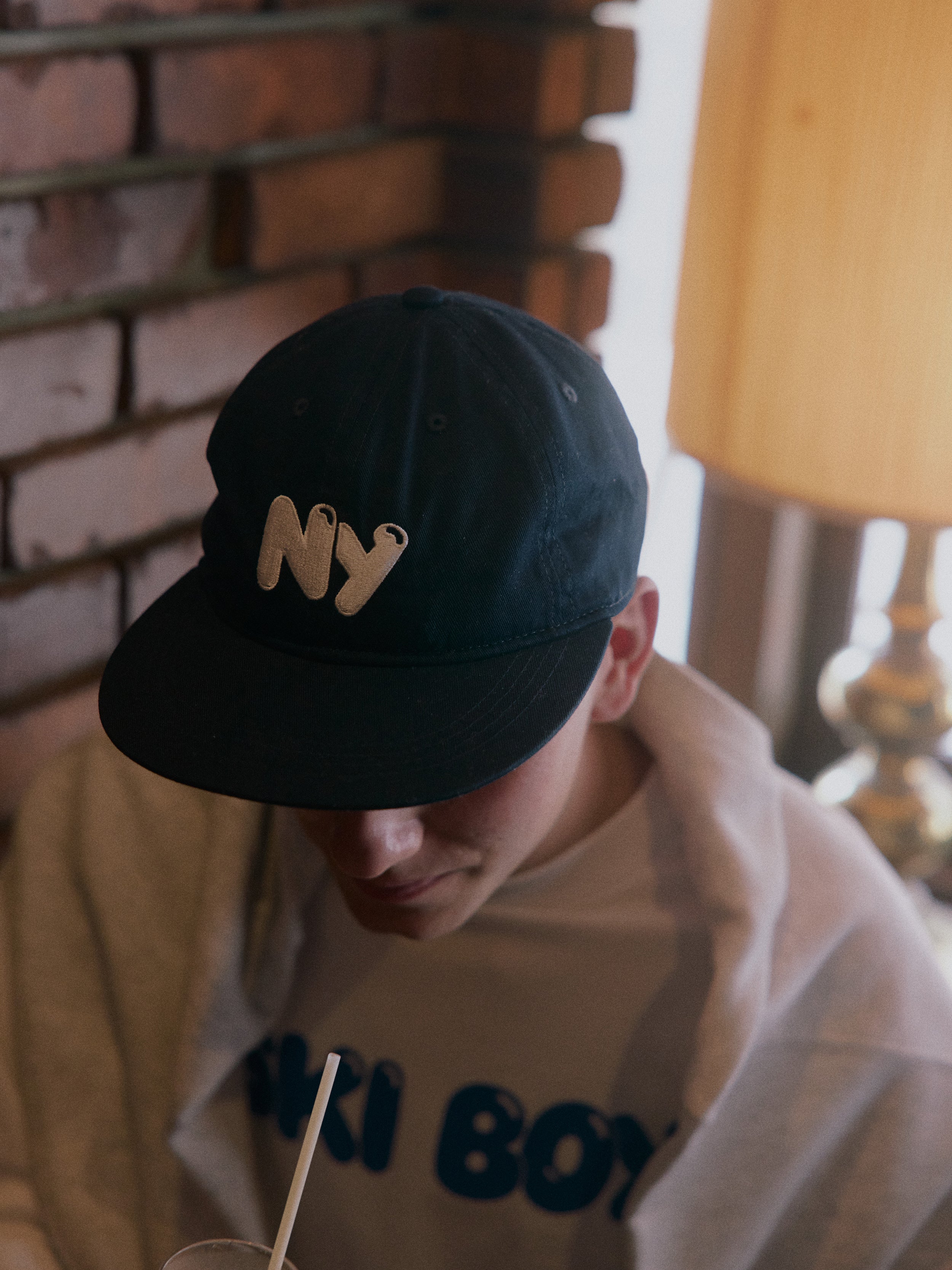 受注生産・9月末から発送予定] Players CAP - NAVY (NY) - POPEYE