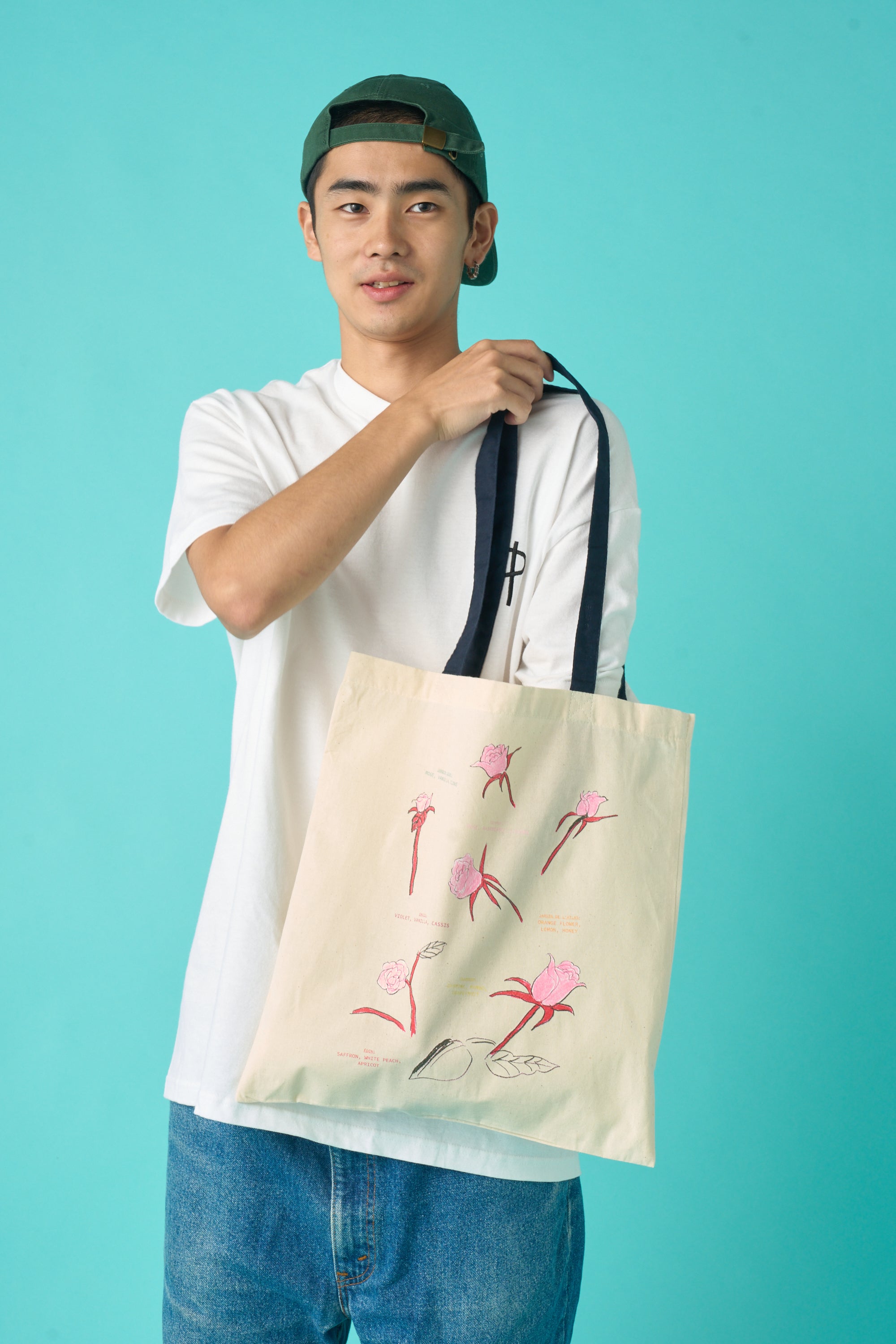 [受注生産・10月末から発送予定] Rose Flower Tote with Tomo Ando