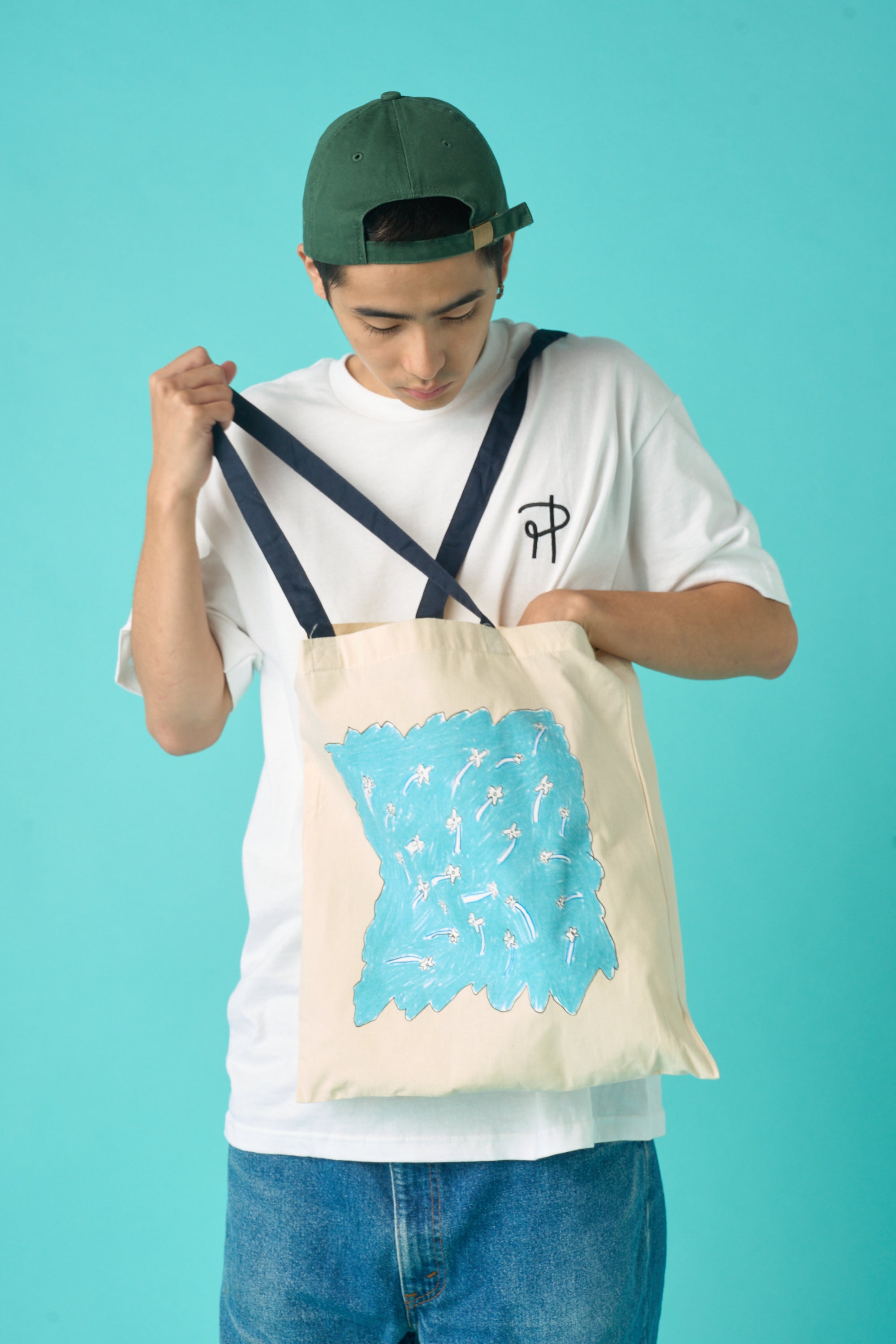 [受注生産・10月末から発送予定] Iris Flower Tote with Tomo Ando