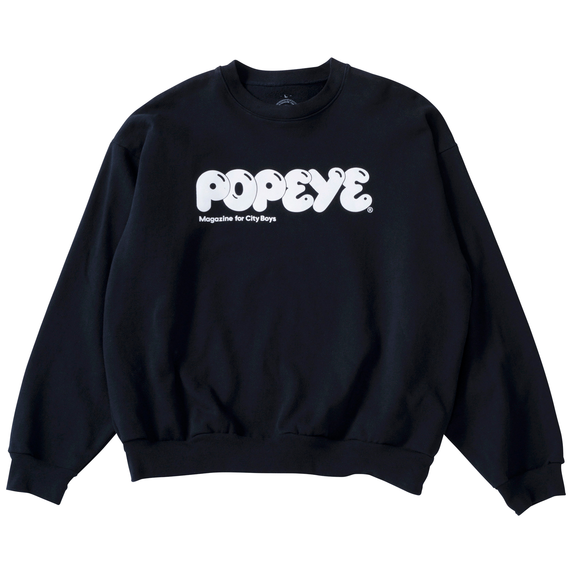 [数量限定・12月中旬より順次発送予定] POPEYE Logo Sweat / Navy × White