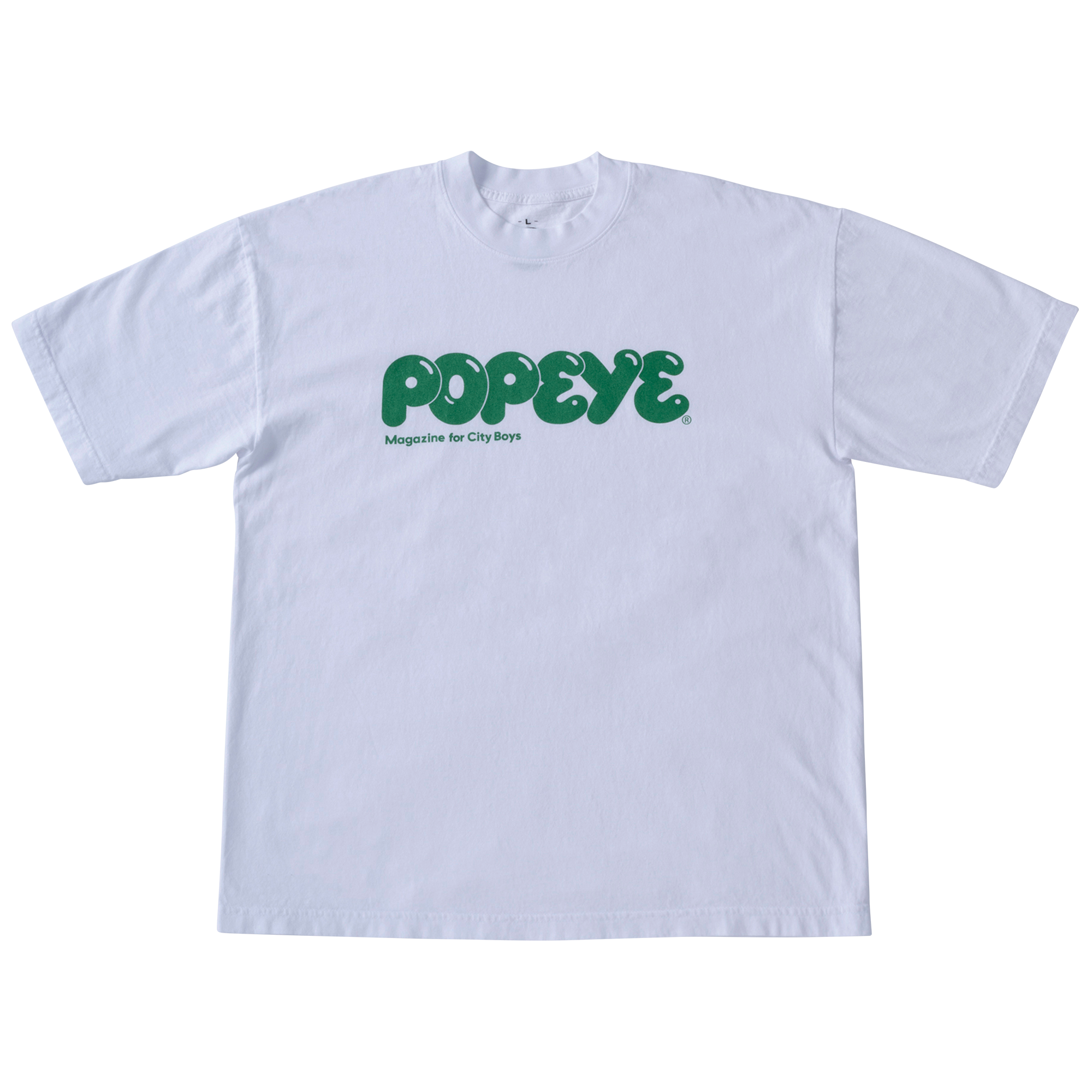 [数量限定・12月中旬より順次発送予定] POPEYE Logo T-Shirt / White × Green