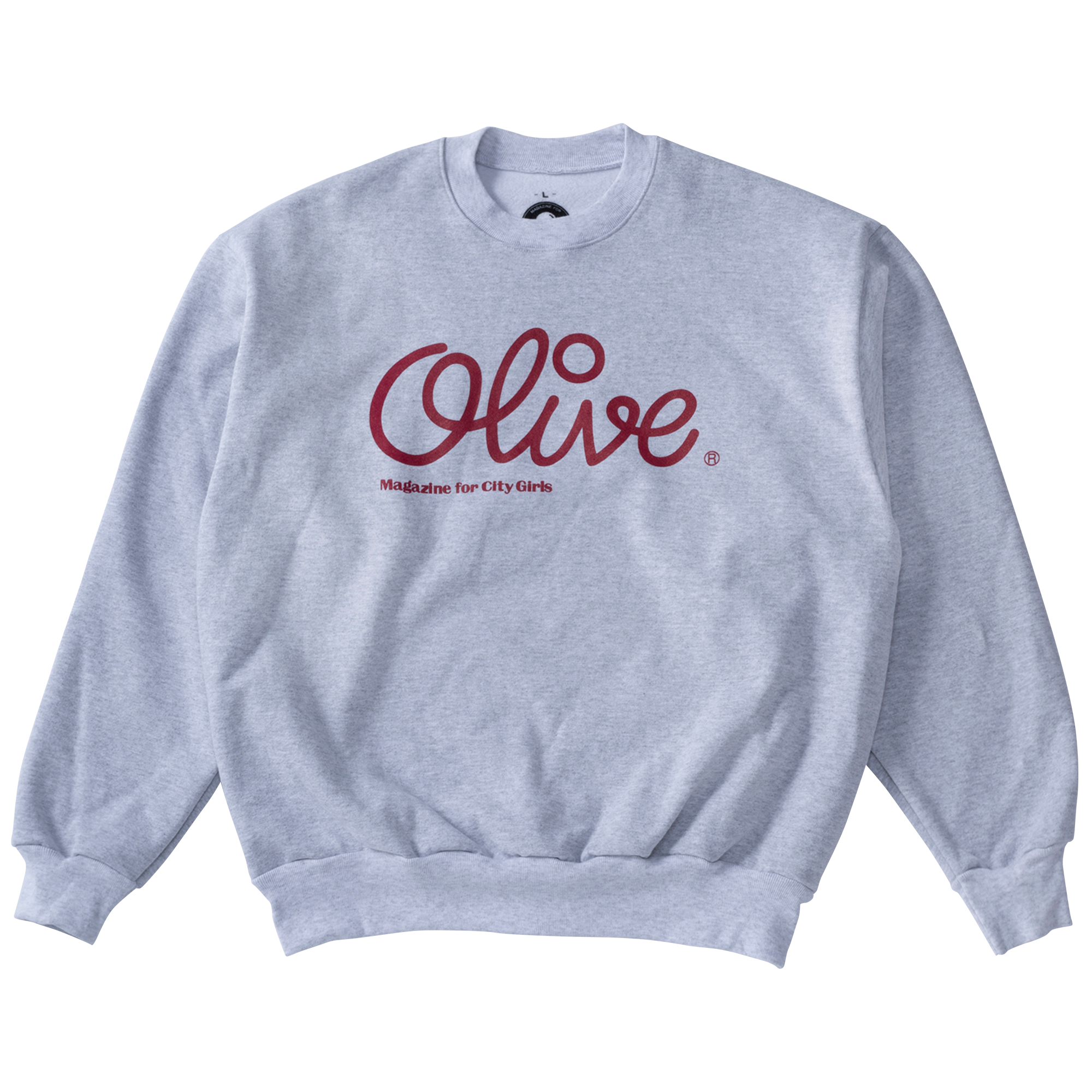 [数量限定・12月中旬より順次発送予定] Olive Logo Sweat / Ash × Burgundy