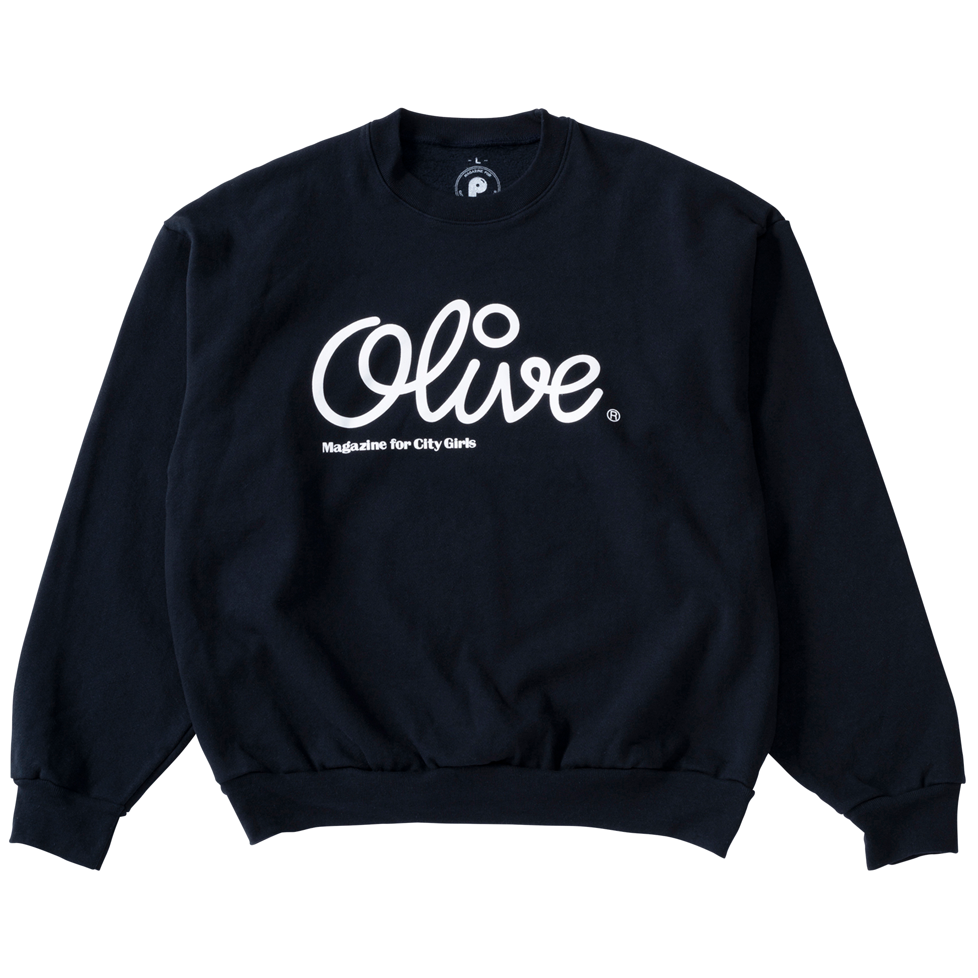 [数量限定・12月中旬より順次発送予定] Olive Logo Sweat / Navy × White