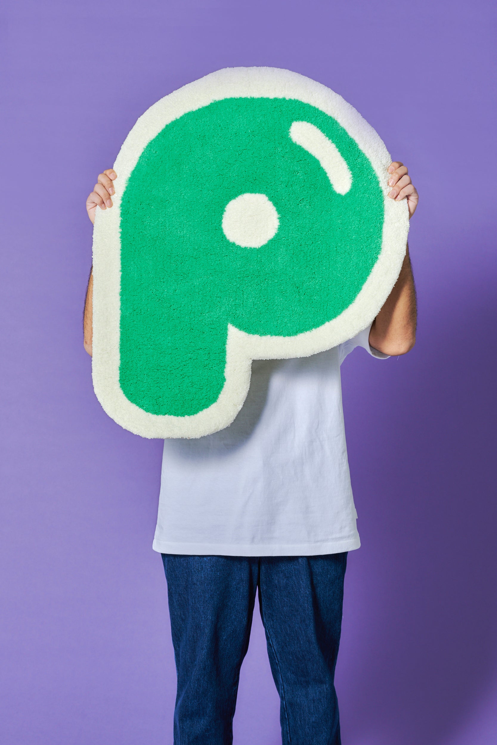 [受注生産・5月末 - 6月末までに発送予定] P Rug (Basic/Green)