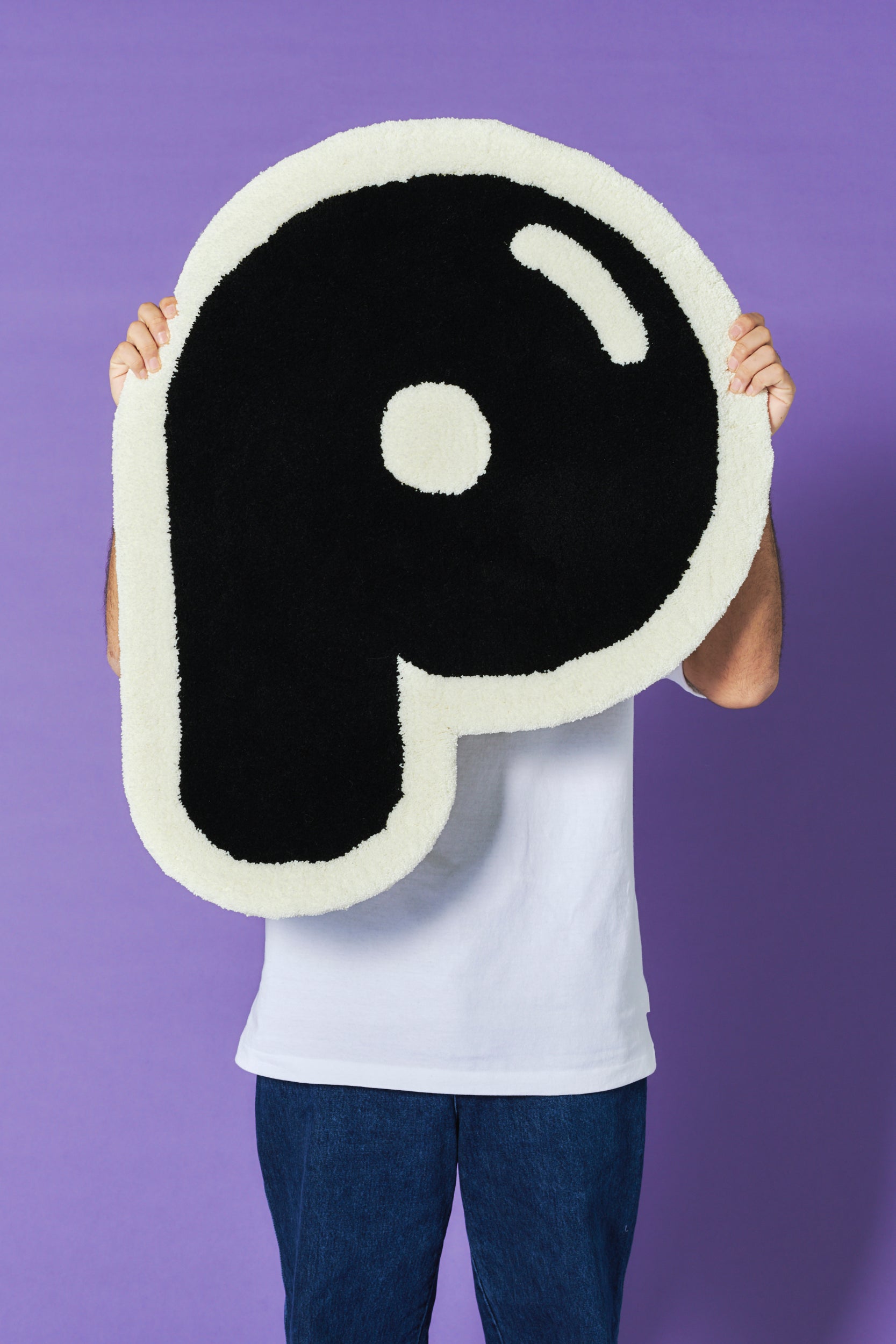 [受注生産・5月末 - 6月末までに発送予定] P Rug (Basic/Black)