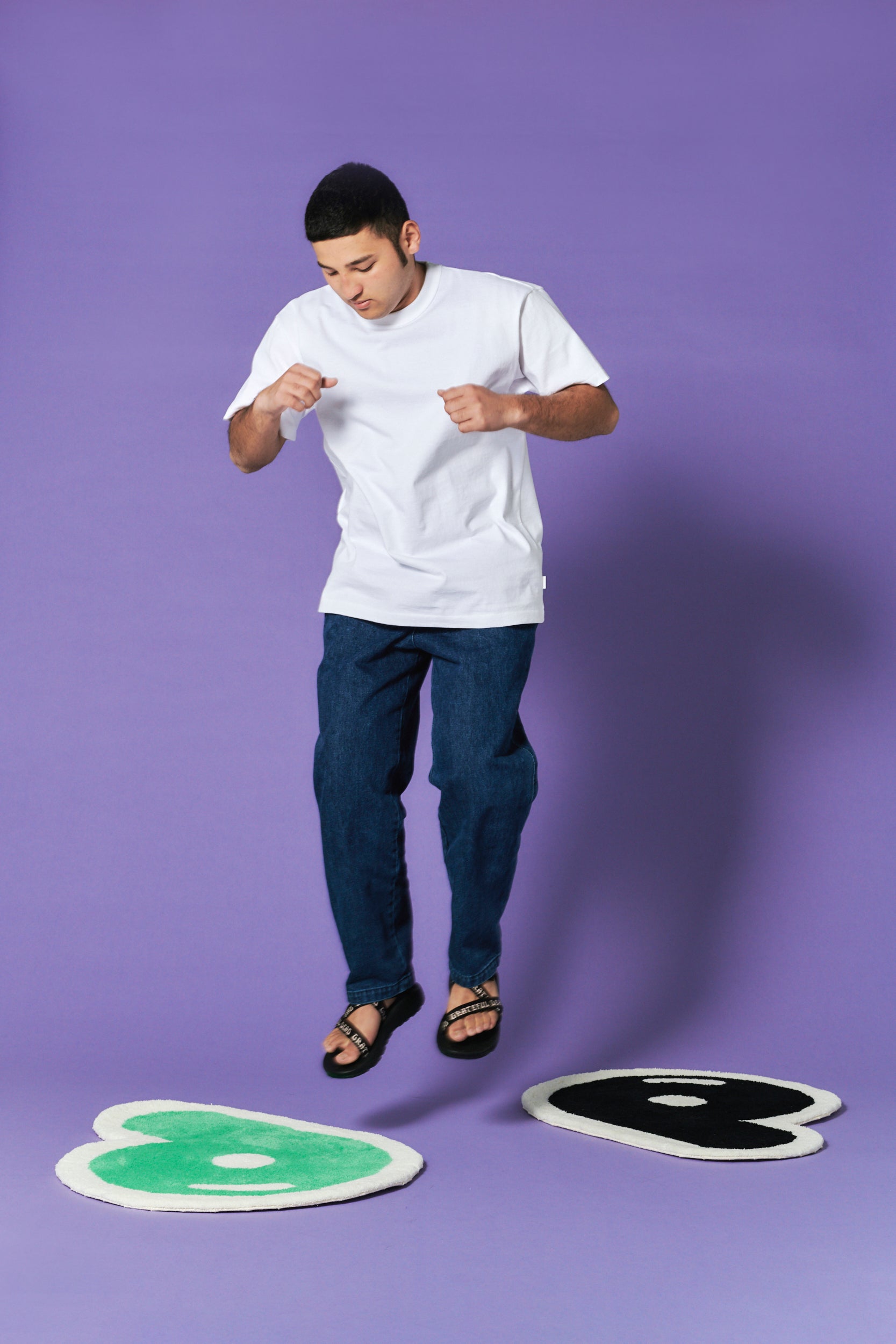 受注生産・5月末 - 6月末までに発送予定] P Rug (Basic/Black