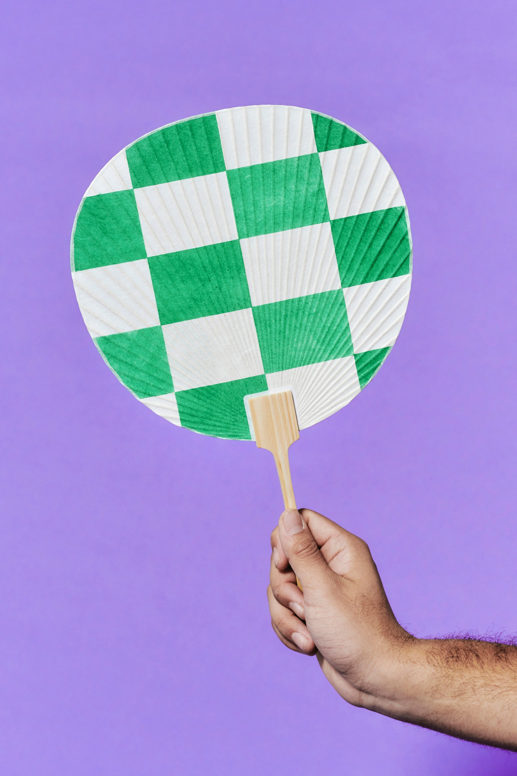 [受注生産・4月末 - 5月末までに発送予定] P Uchiwa (Green)