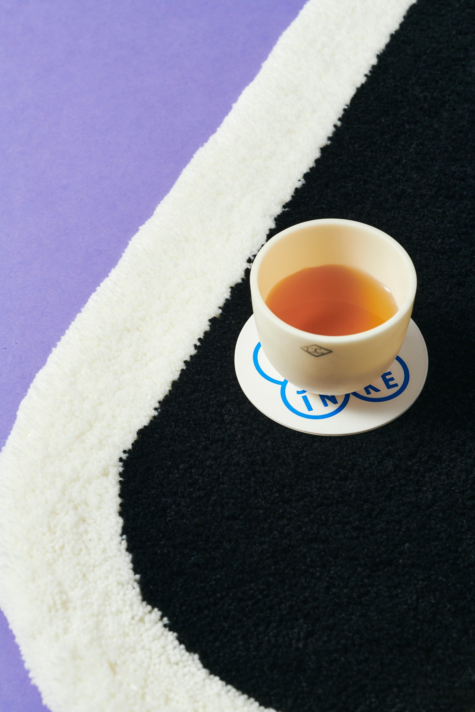 受注生産・5月末 - 6月末までに発送予定] P Rug (Basic/Black