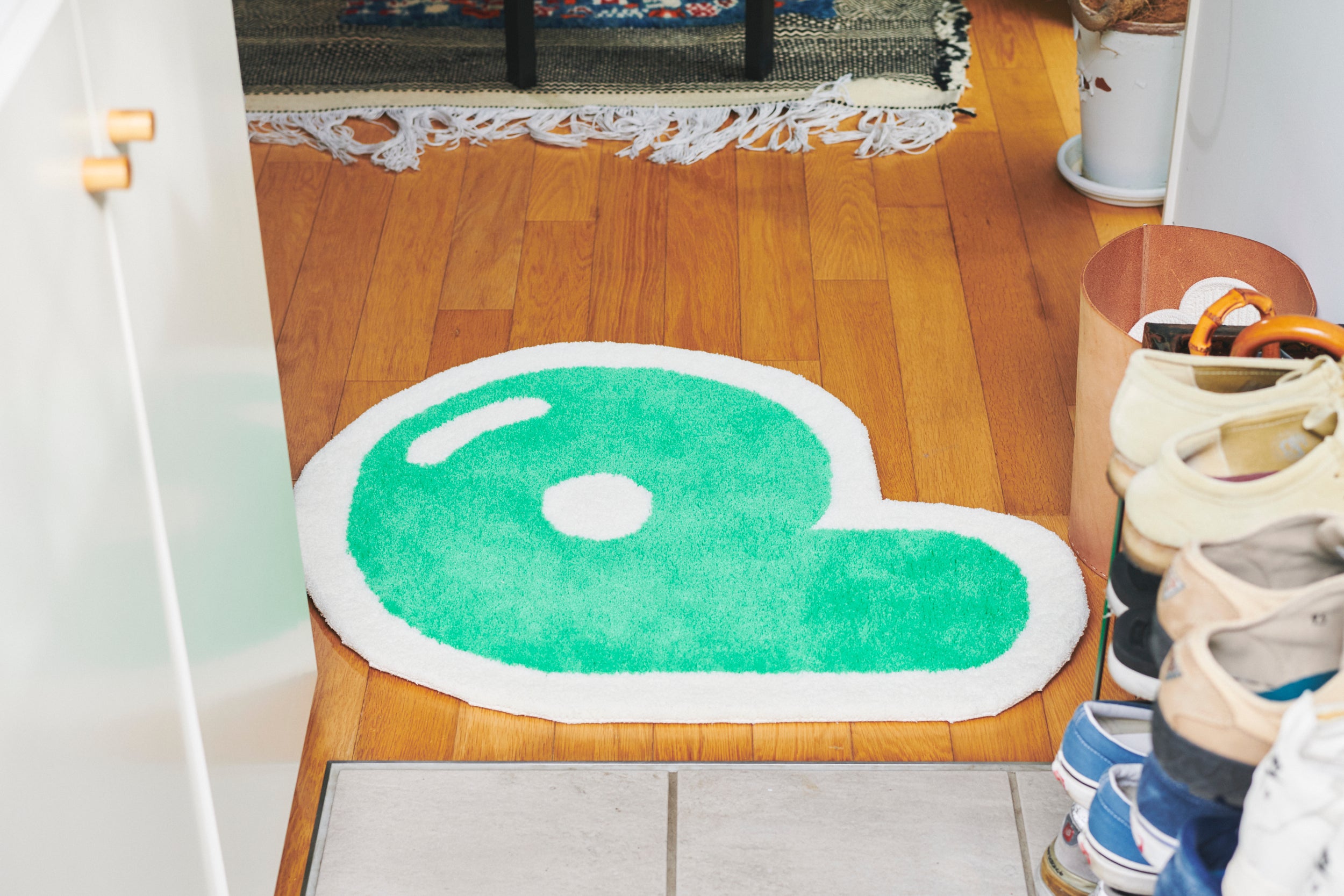 受注生産・5月末 - 6月末までに発送予定] P Rug (Basic/Green