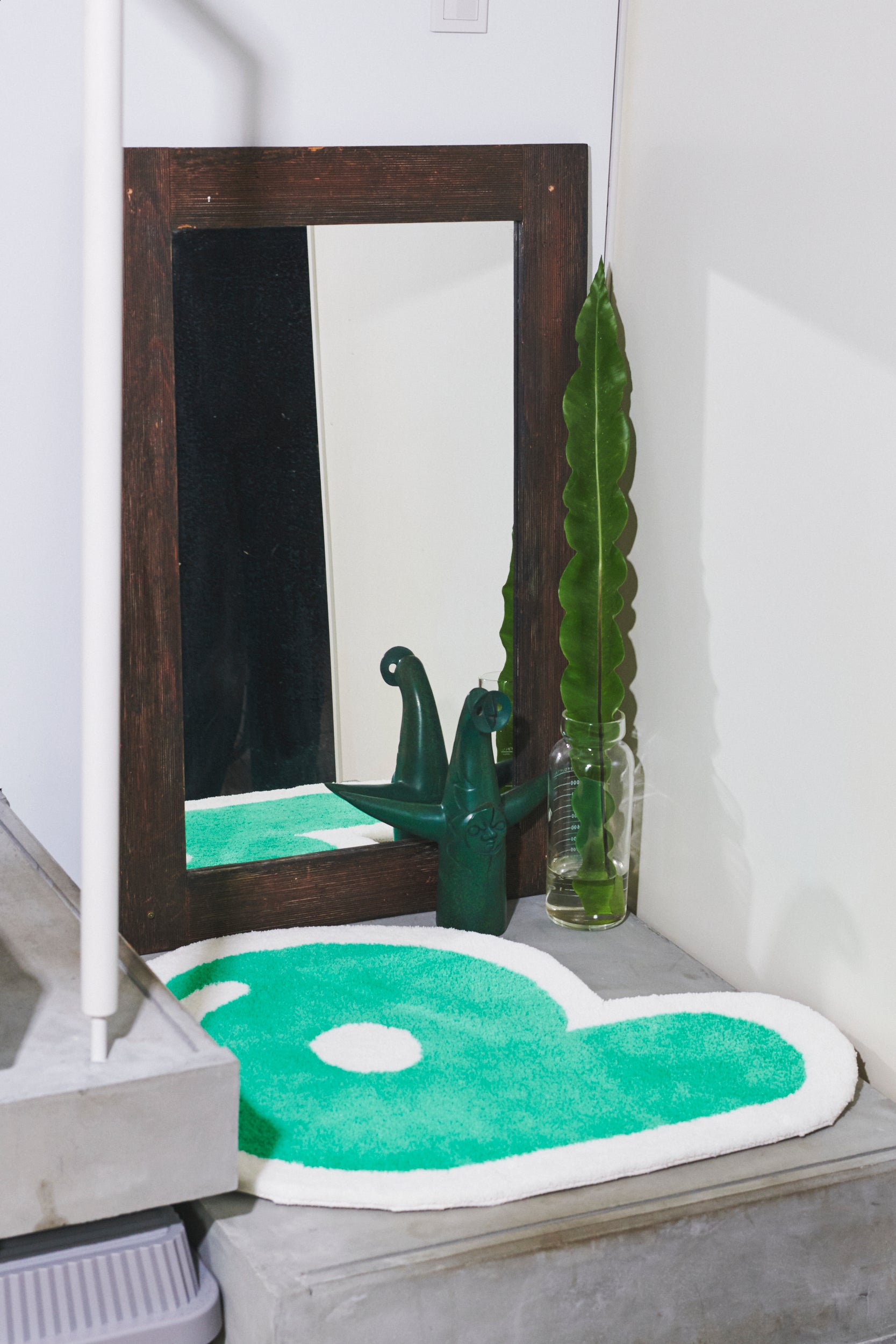 受注生産・5月末 - 6月末までに発送予定] P Rug (Basic/Green