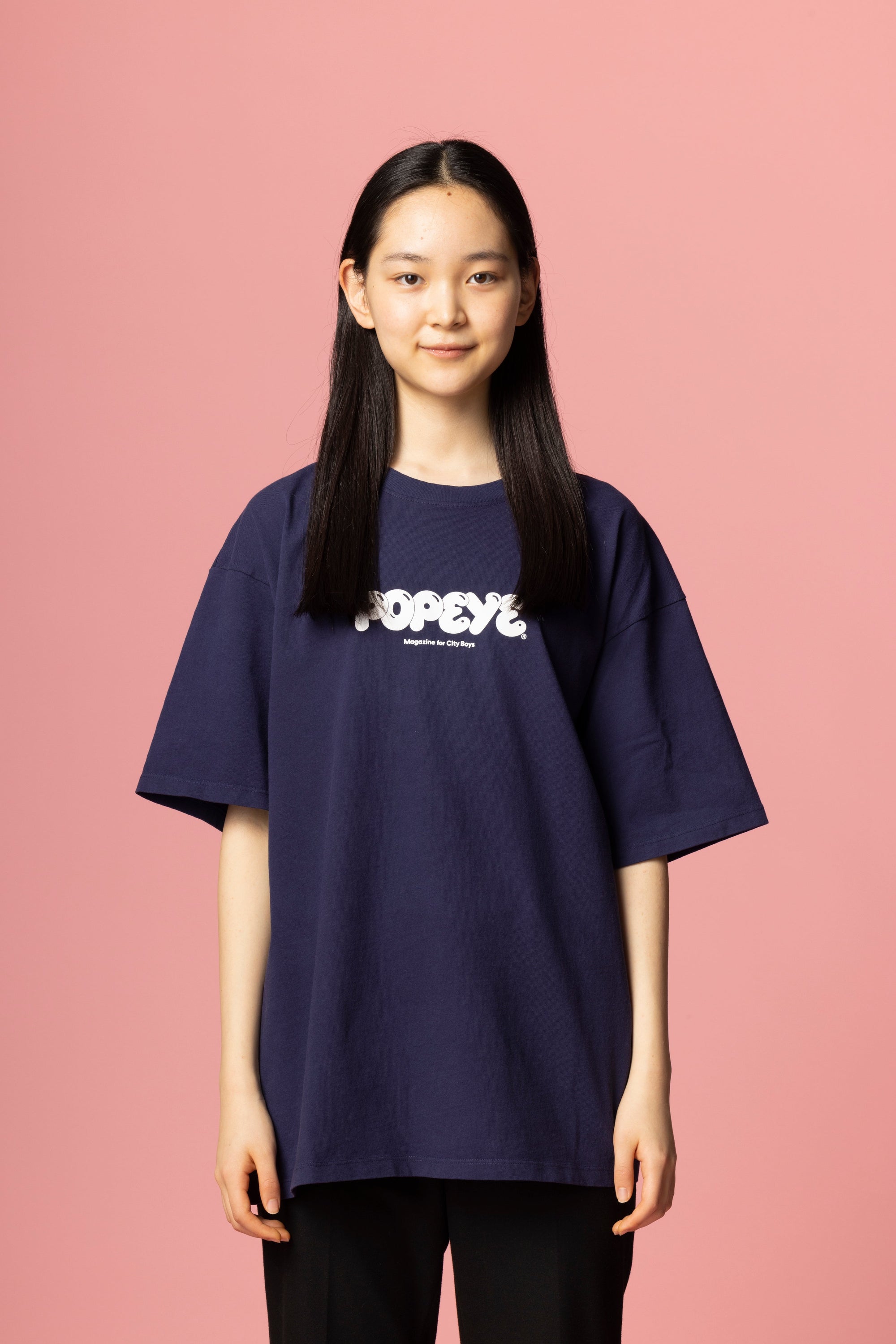 POPEYE Logo T-Shirt / Deep Navy